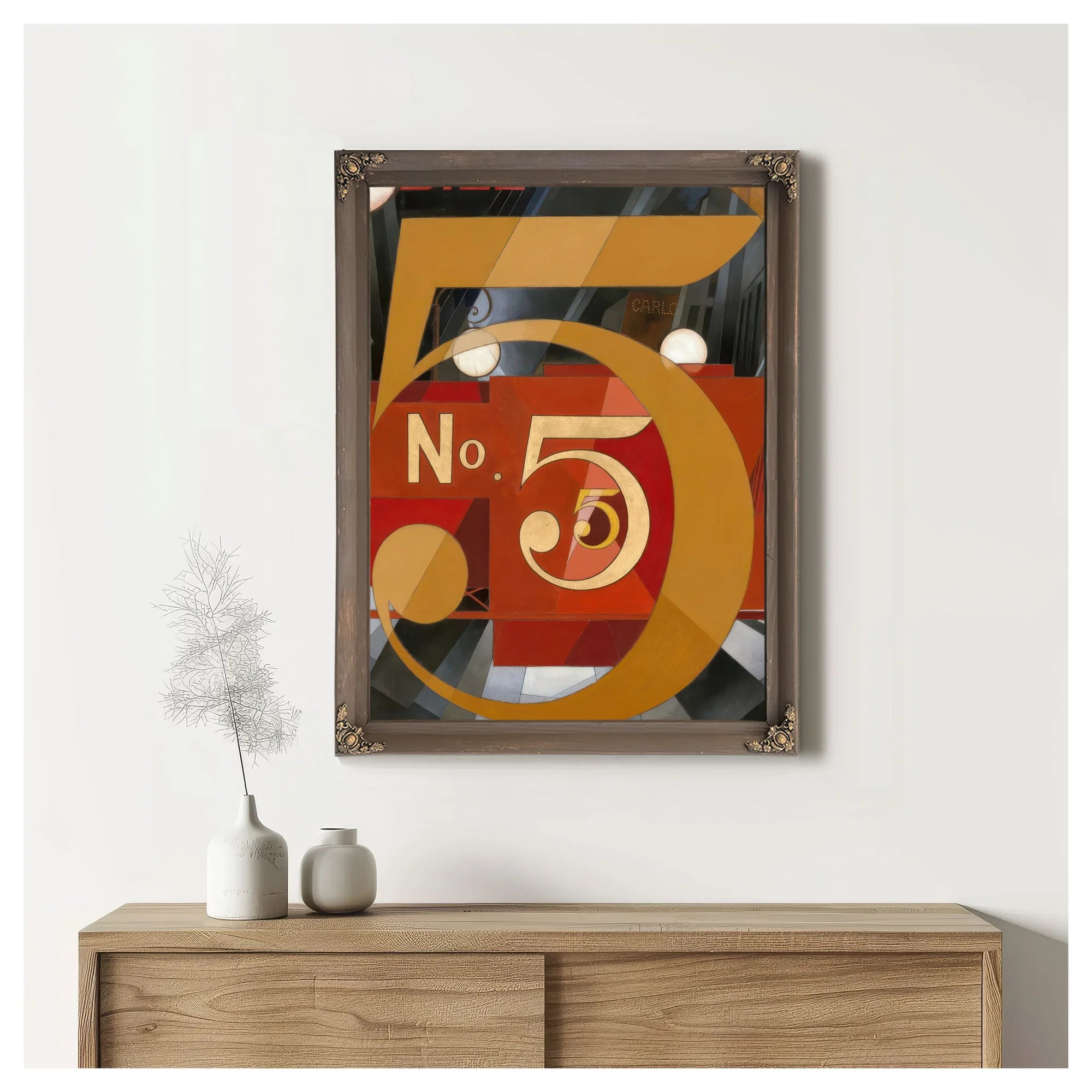 I Saw The Figure 5 In Gold By Charles Demuth Fine Art Print