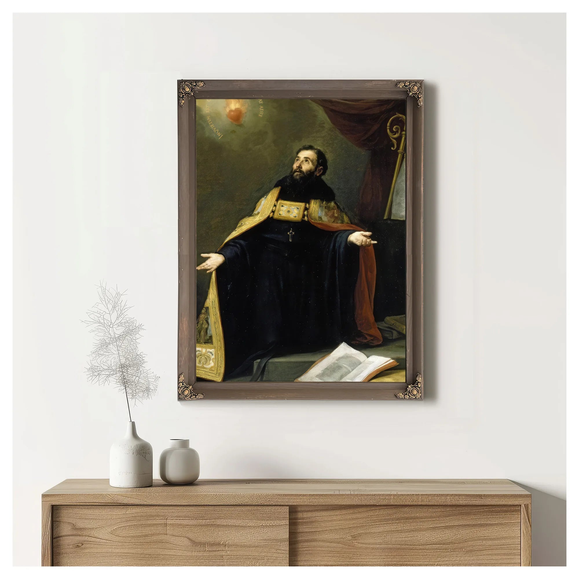 Saint Augustine In Ecstasy By Bartolome Esteban Murillo Fine Art Print