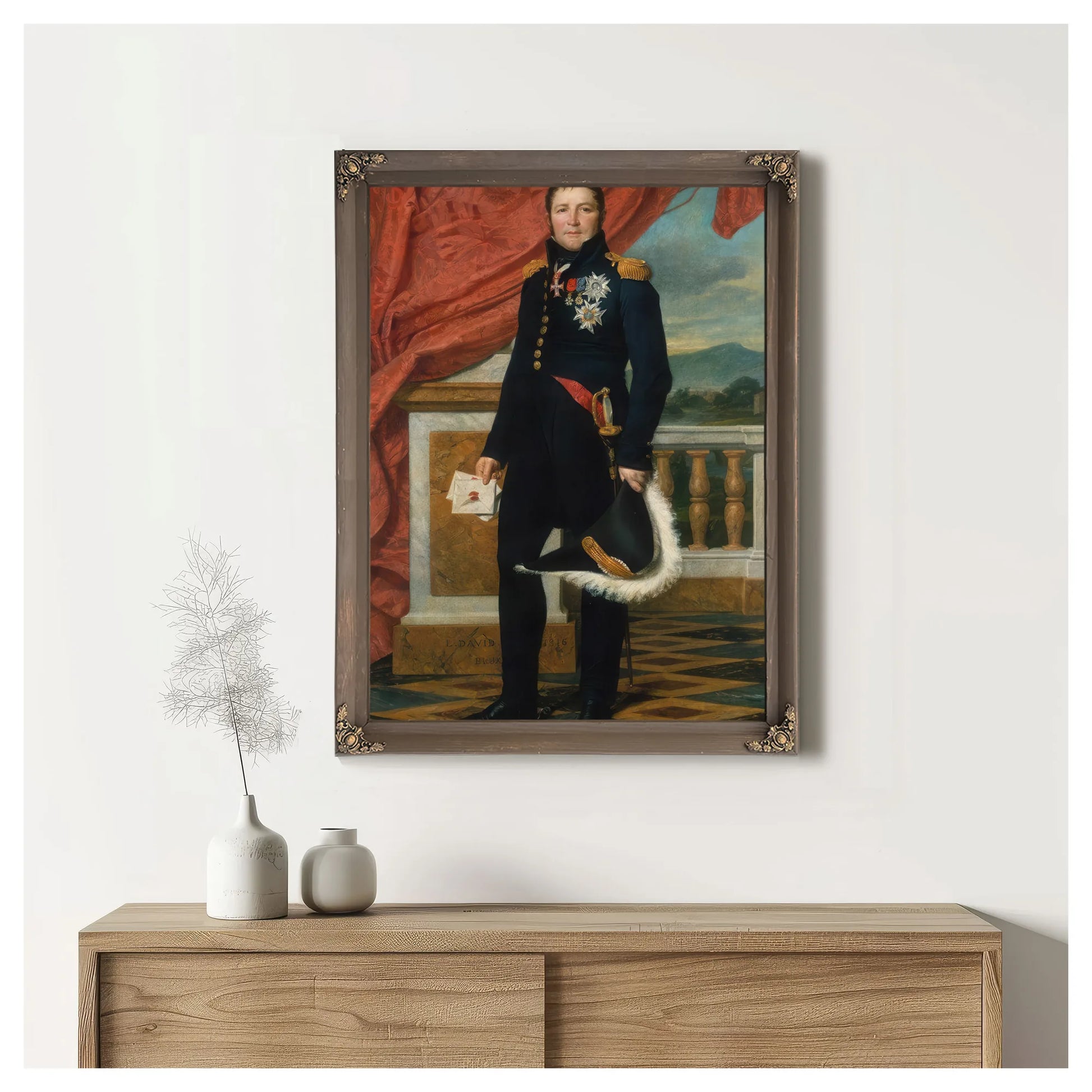 Portrait Of General Etienne Maurice Gerard By Jacques Louis David Fine Art Print