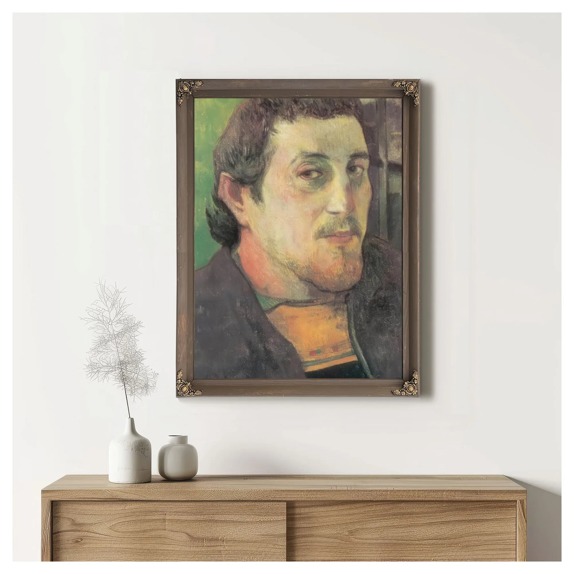 Self Portrait To My Friend Cazziere By Paul Gauguin Fine Art Print