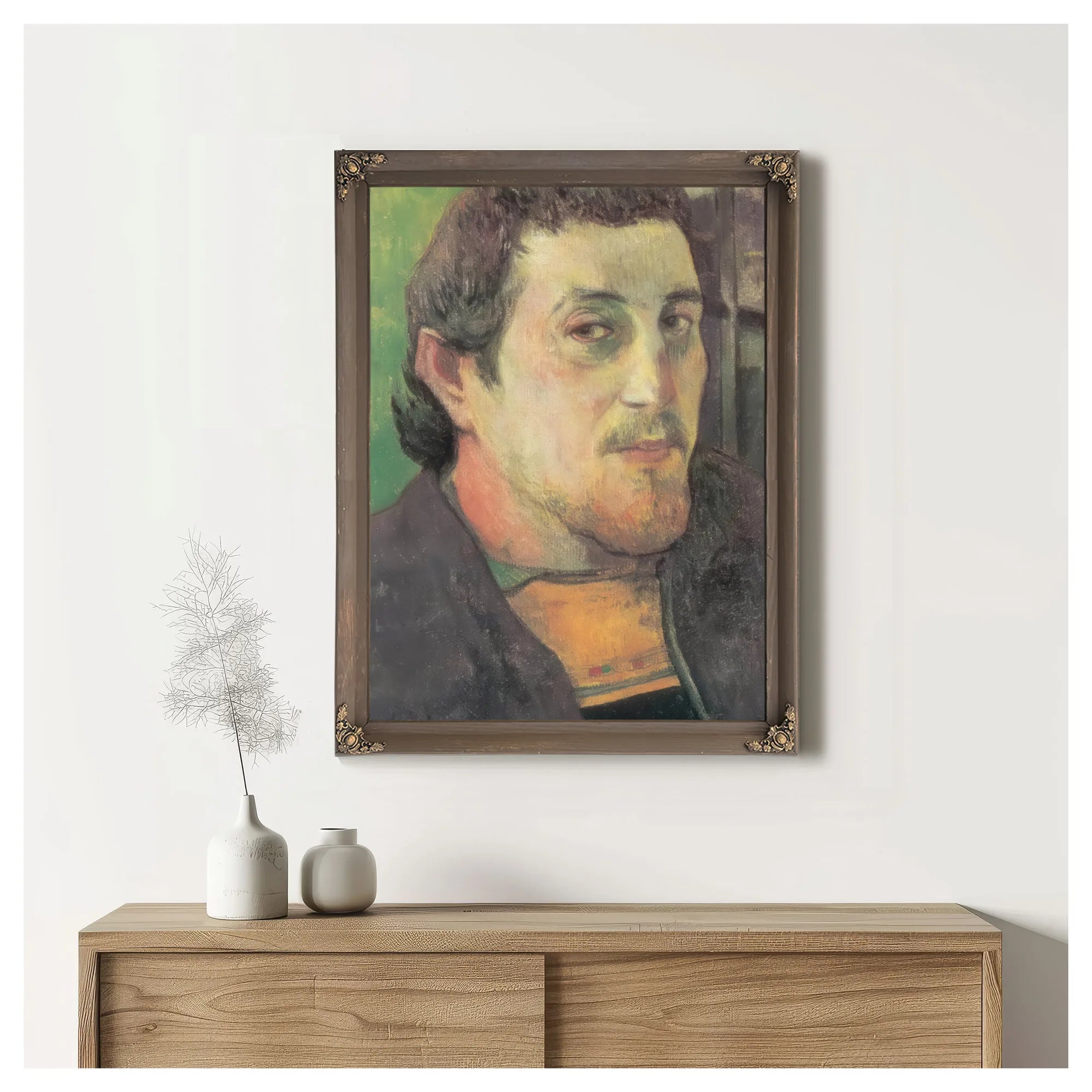 Self Portrait To My Friend Cazziere By Paul Gauguin Fine Art Print