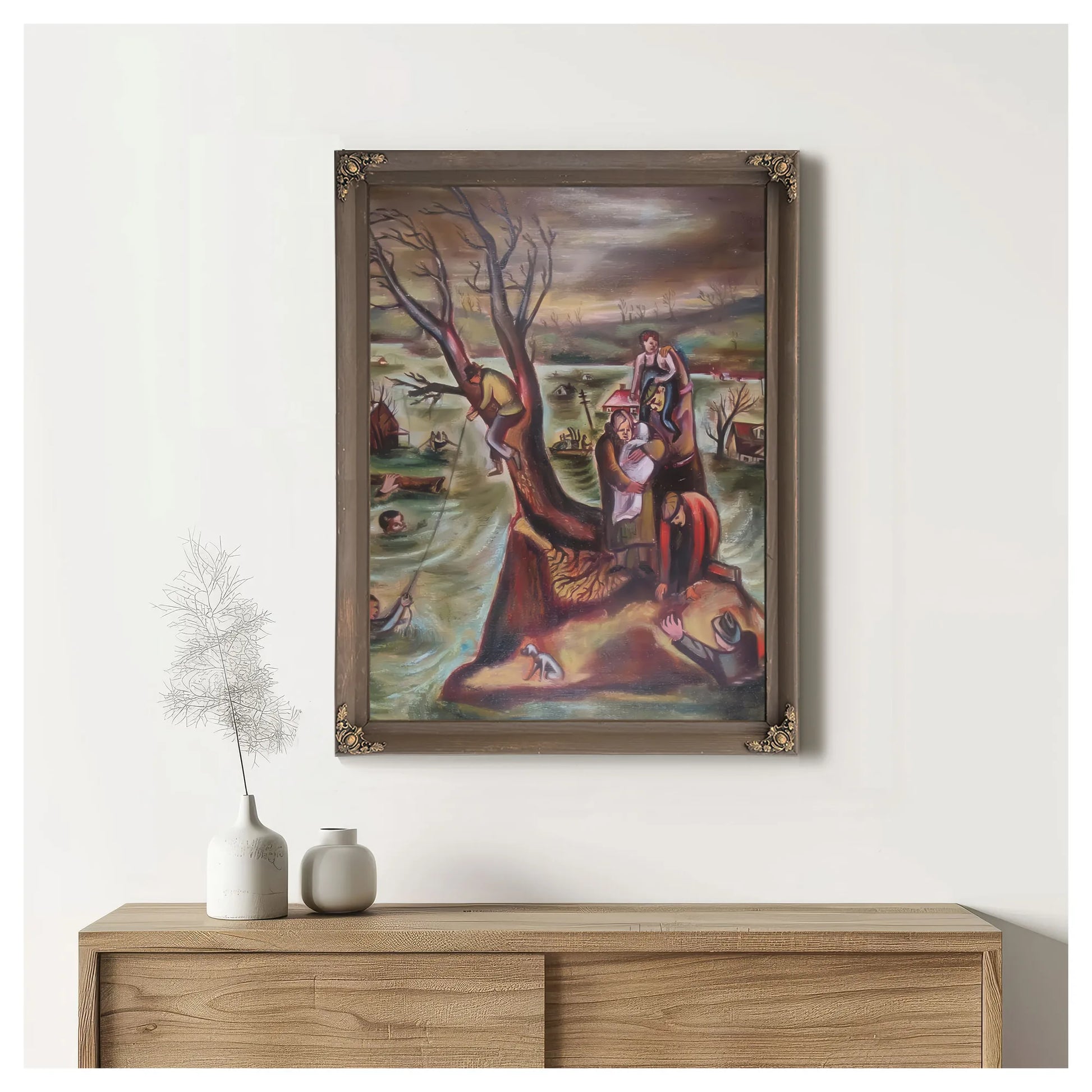 The Flood By Leon Bibel Fine Art Print
