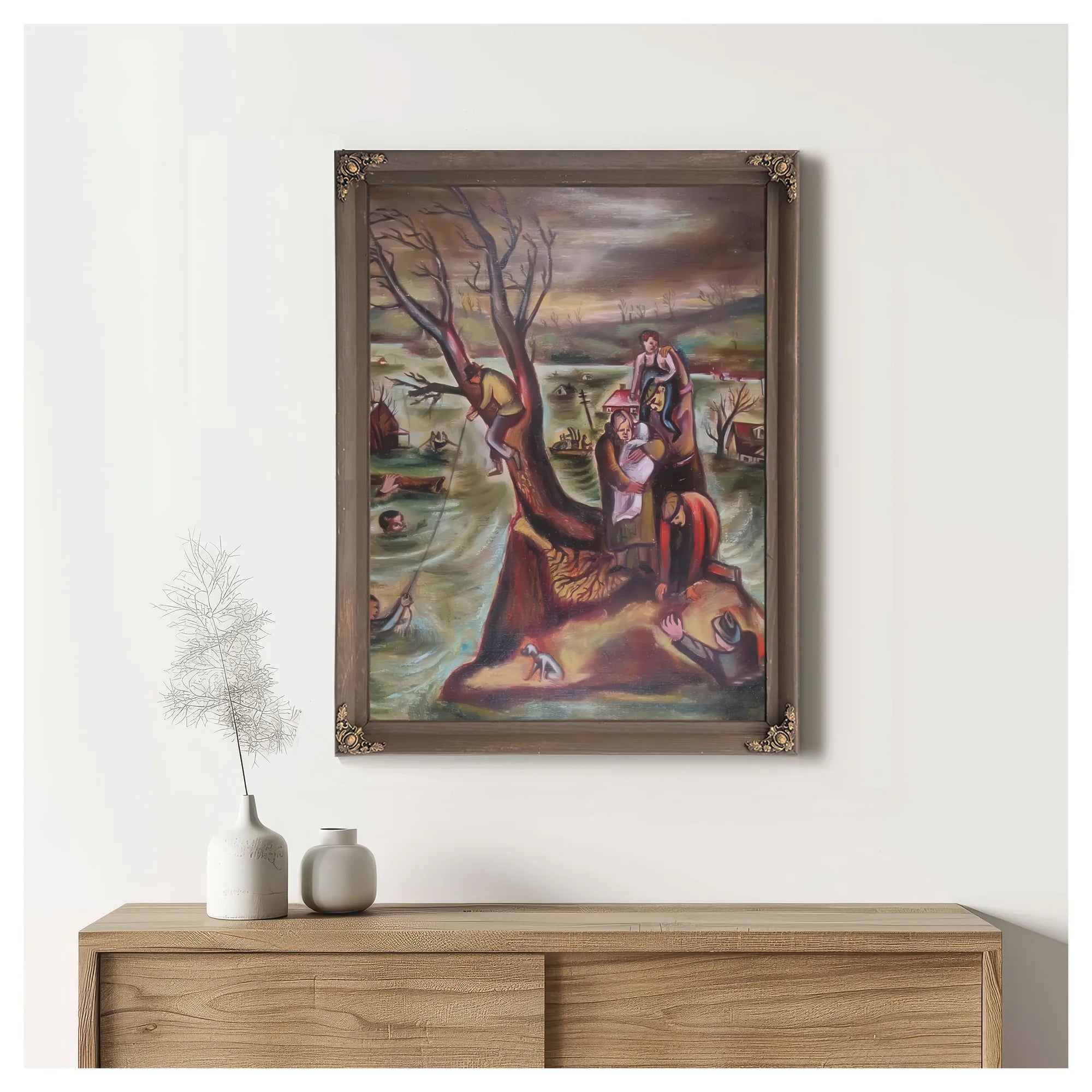 The Flood By Leon Bibel Fine Art Print