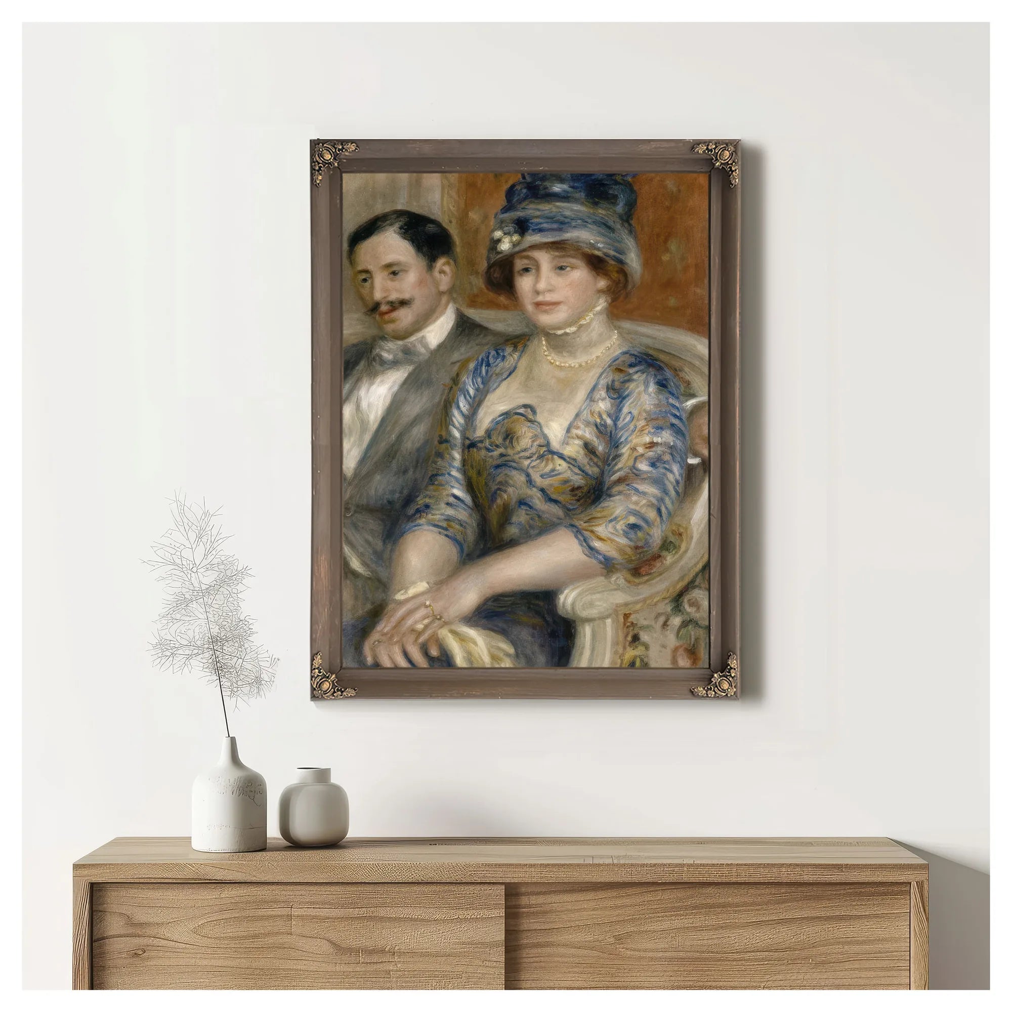 Mr. And Mrs. Gaston Bernheim De Villers (Monsieur And Madame Gaston Bernheim De Villers) By Pierre Auguste Renoir Fine Art Print