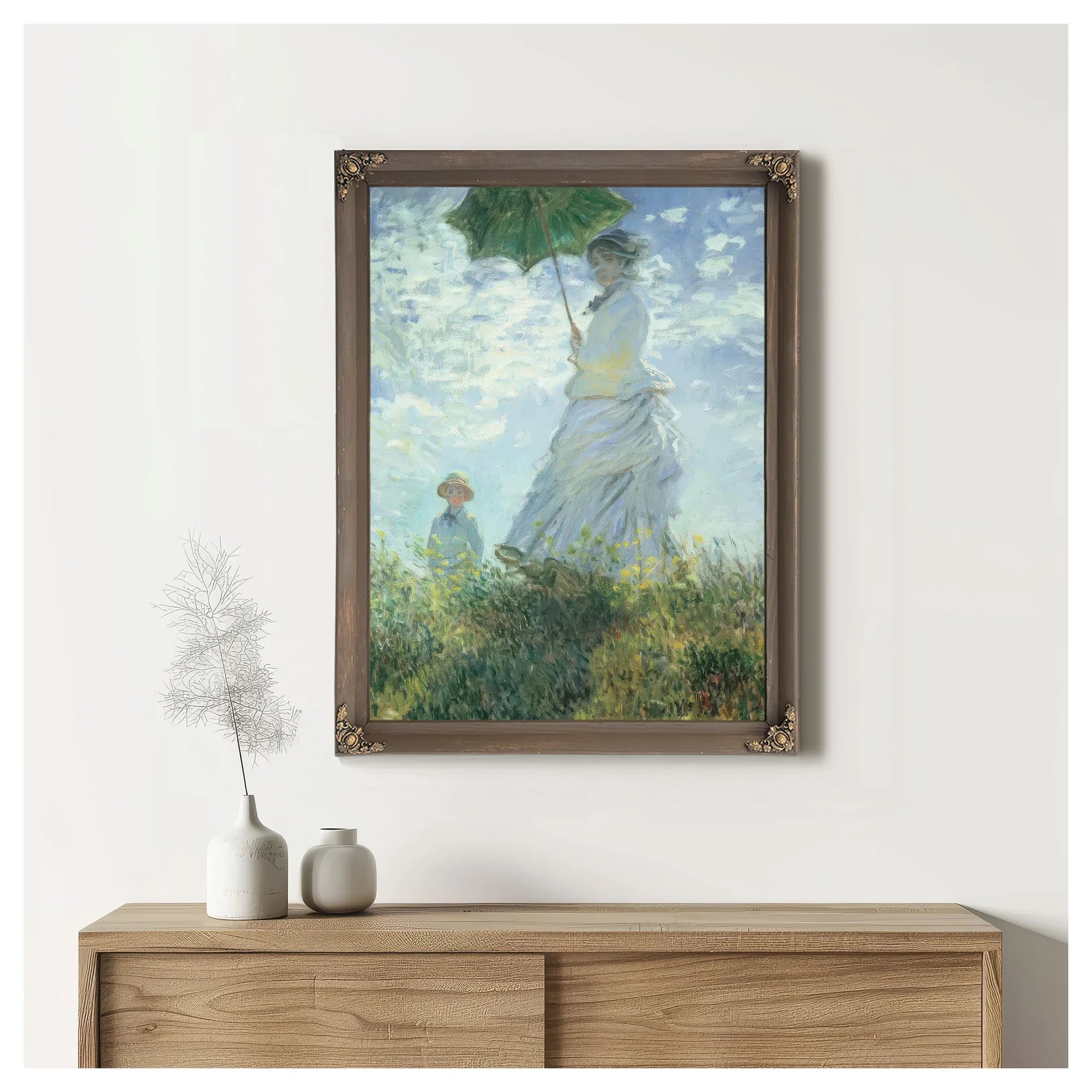 The Walk Lady With Parasol By Claude Monet Fine Art Print
