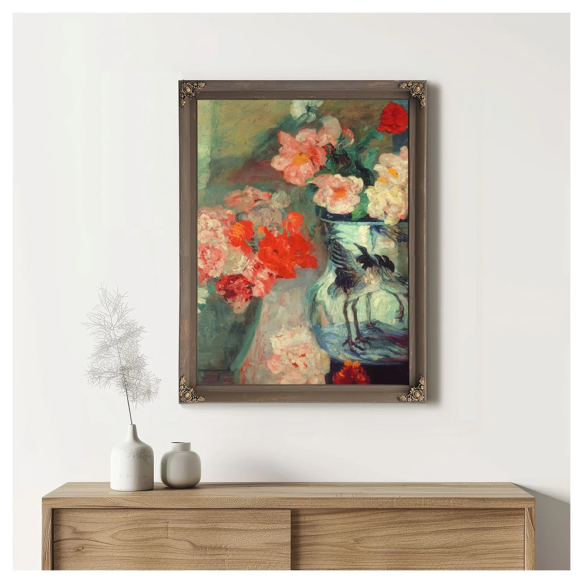 Peonies And Poppies By James Ensor Fine Art Print