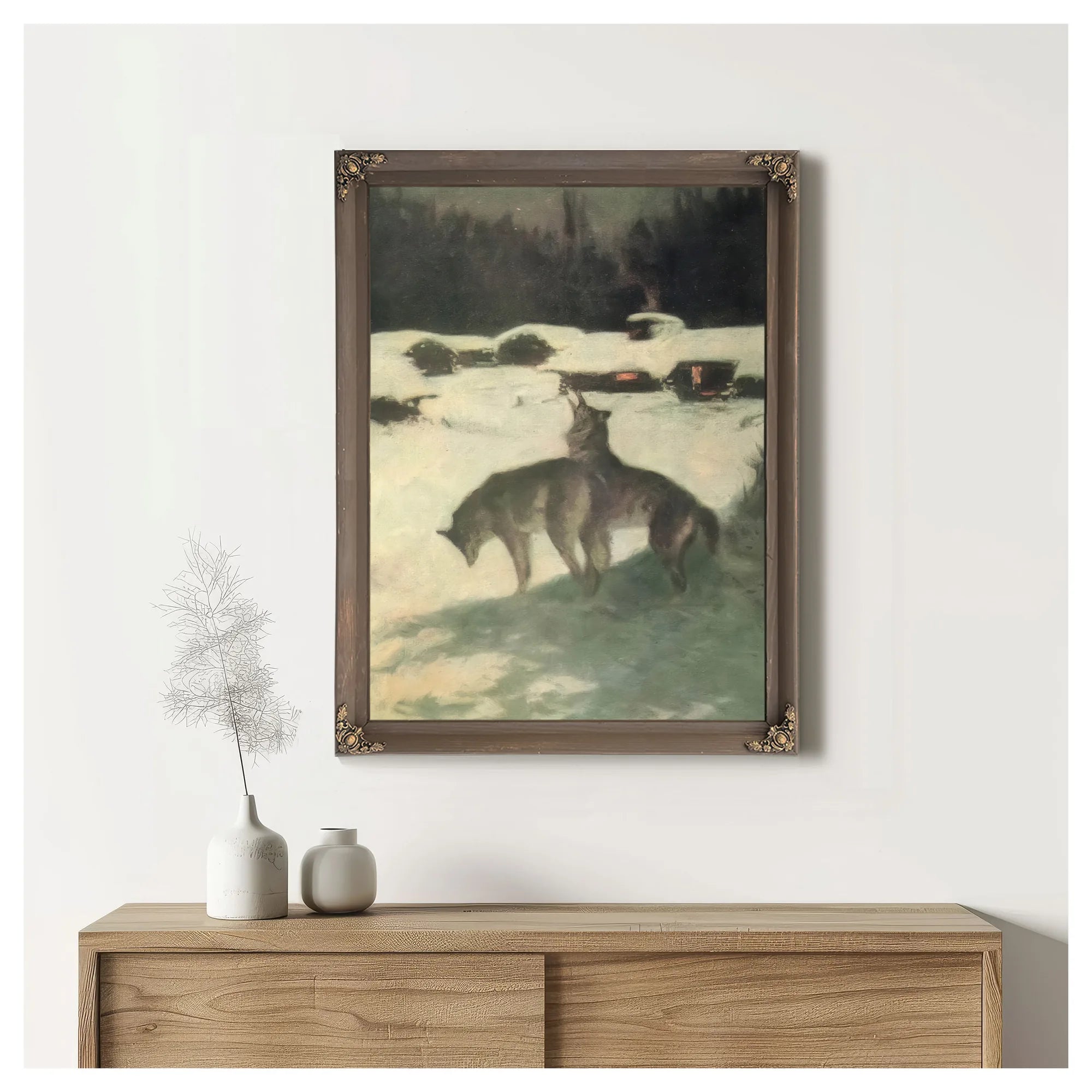 Lumber Camp At Night Aka The Tragedy Of The Trees By Frederic Remington Fine Art Print