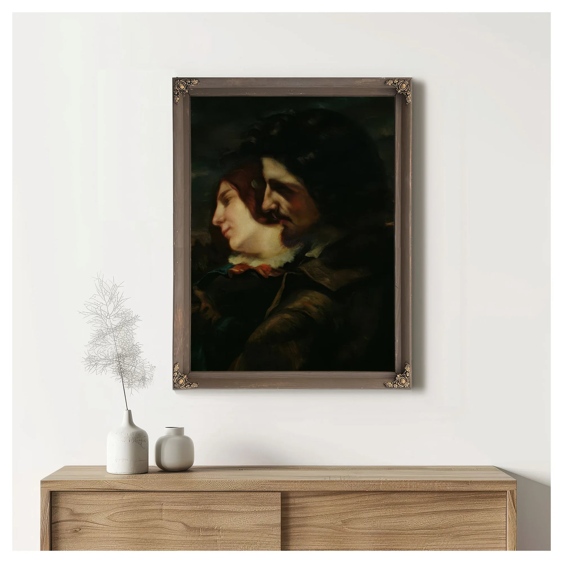 The Lovers In The Countryside 1 By Jean Desire Gustave Courbet Fine Art Print