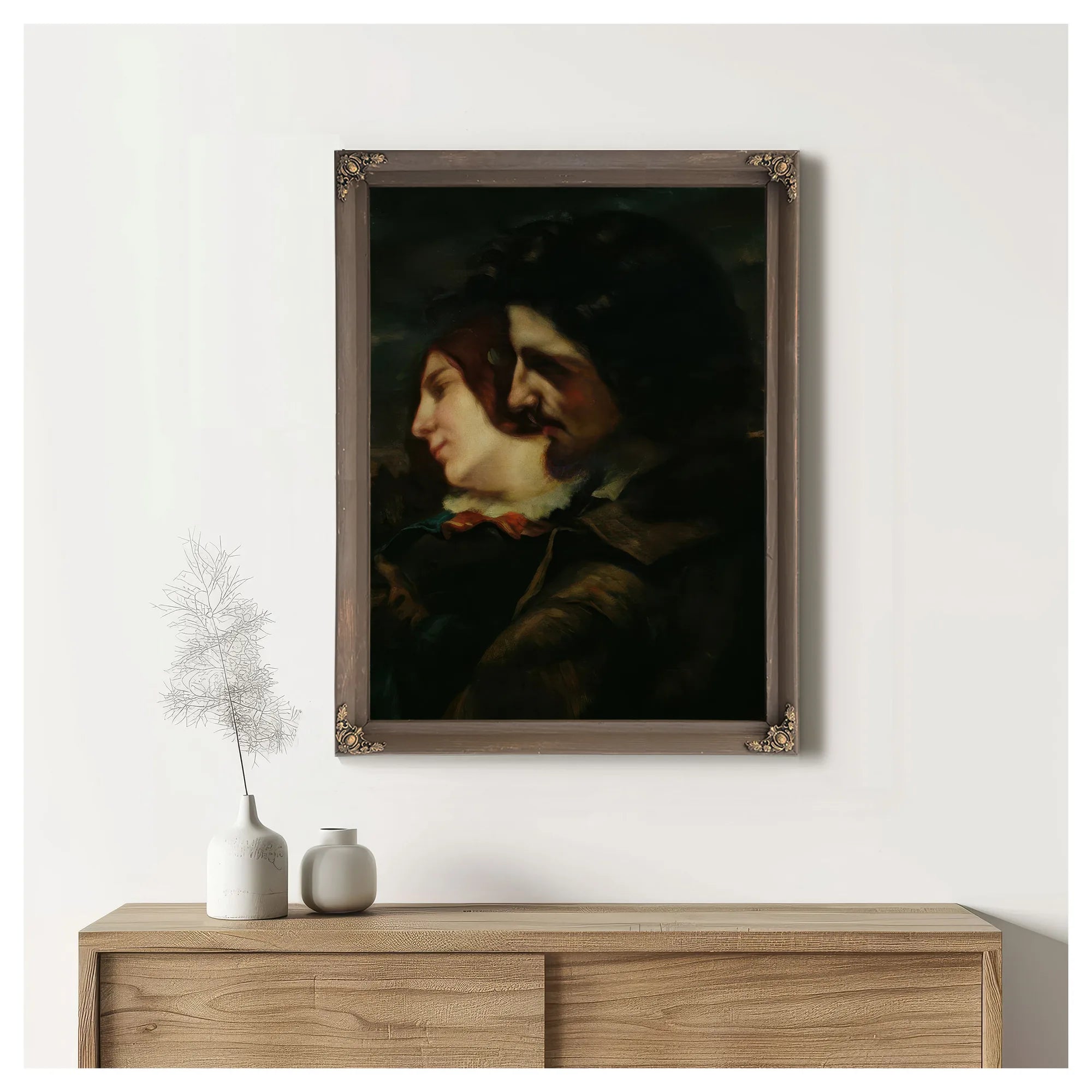 The Lovers In The Countryside 1 By Jean Desire Gustave Courbet Fine Art Print
