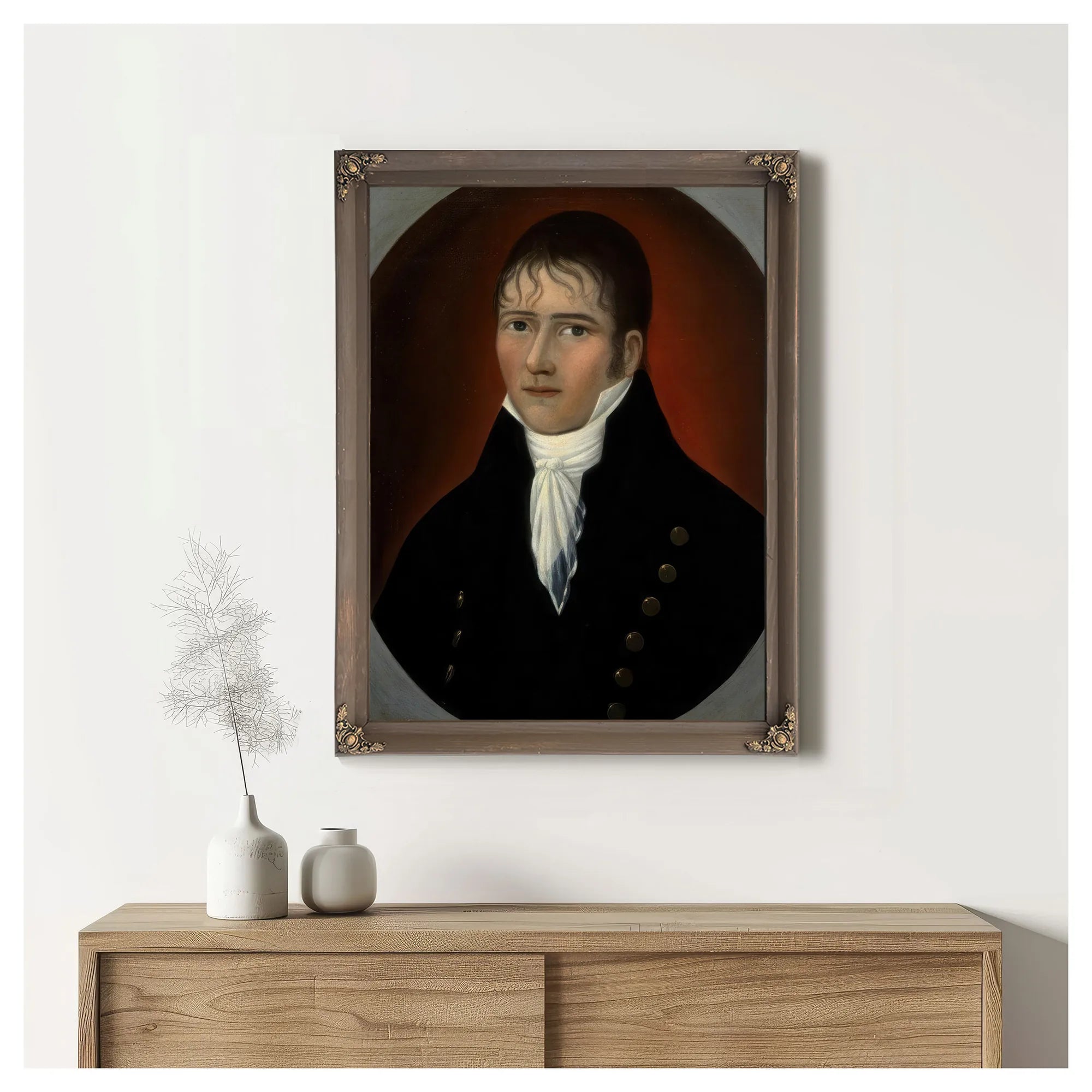 Sea Captain John Murphy 1810 By Joshua Johnson Fine Art Print