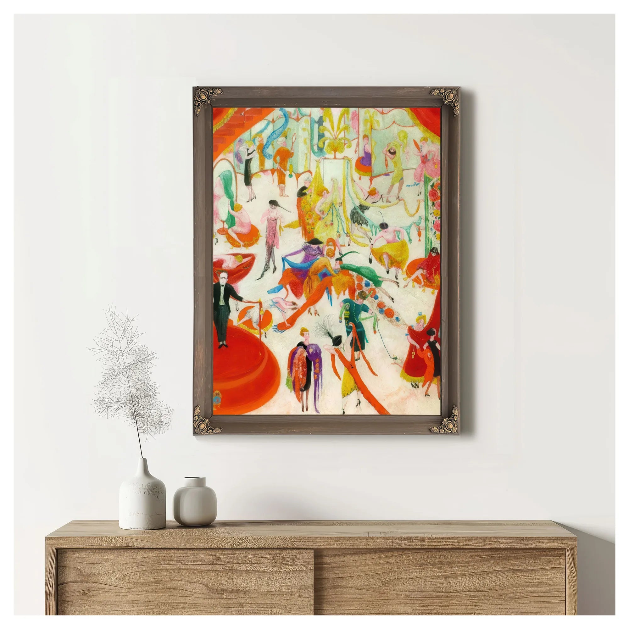 Spring Sale At Bendels By Florine Stettheimer Fine Art Print