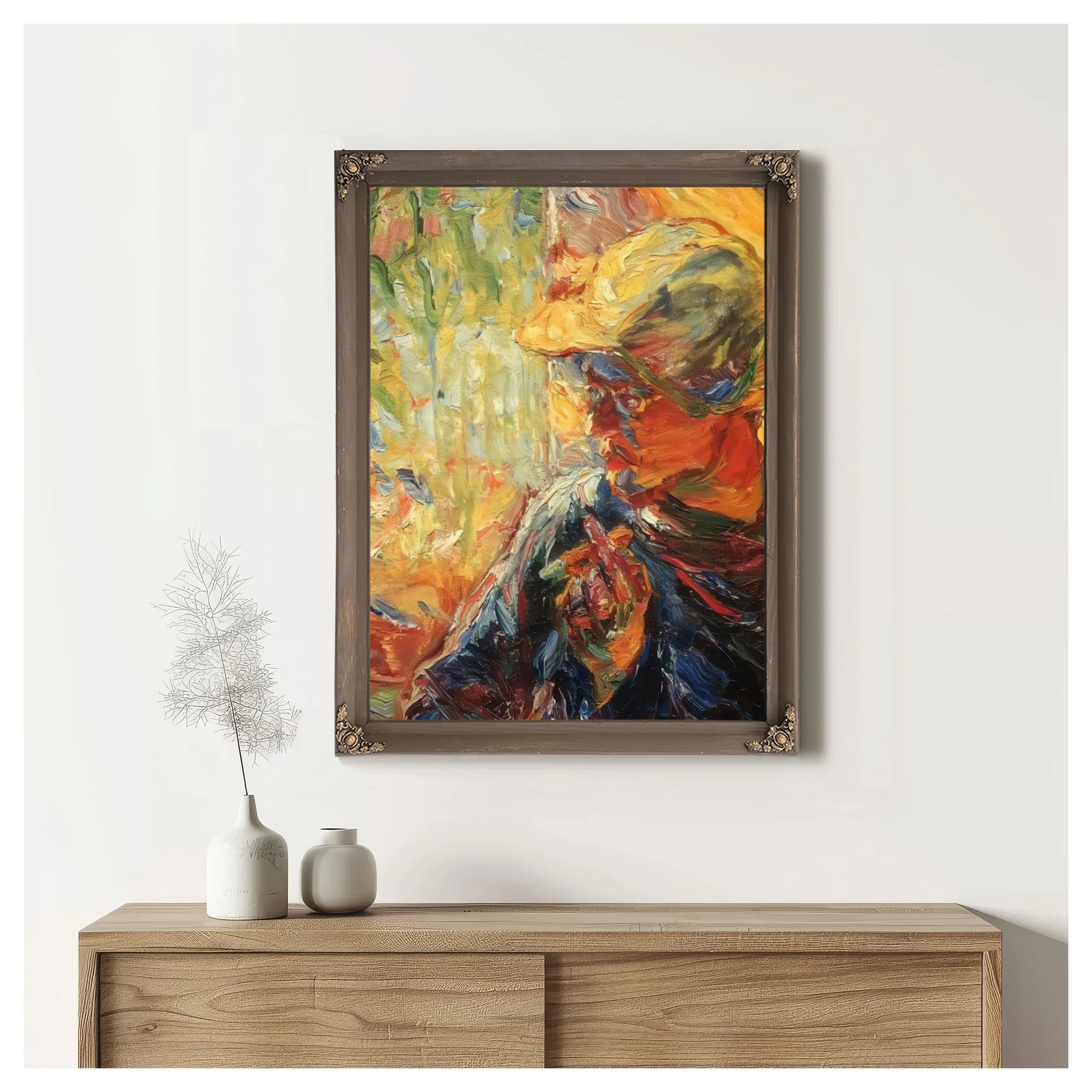 The Painter Schmidt Rottluff By Emil Nolde Fine Art Print