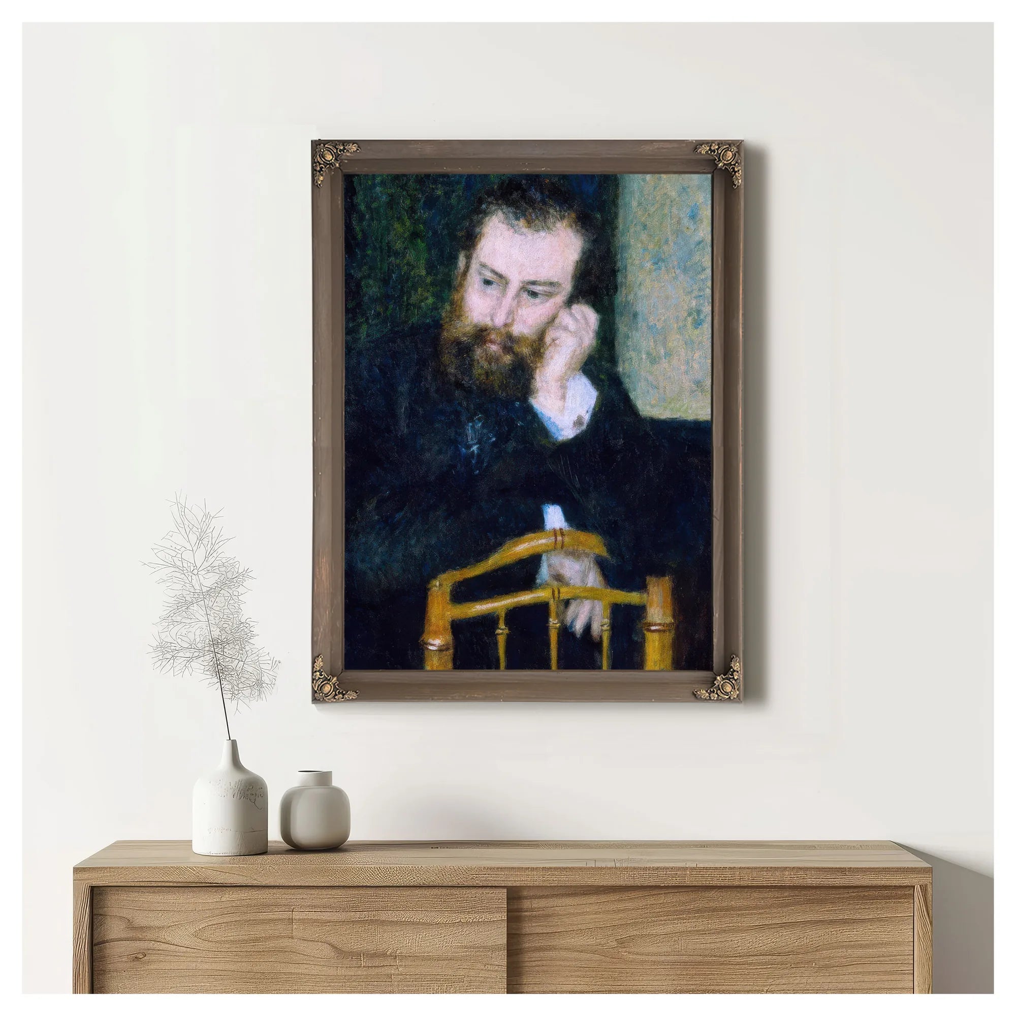 Alfred Sisley By Pierre August Renoir Fine Art Print