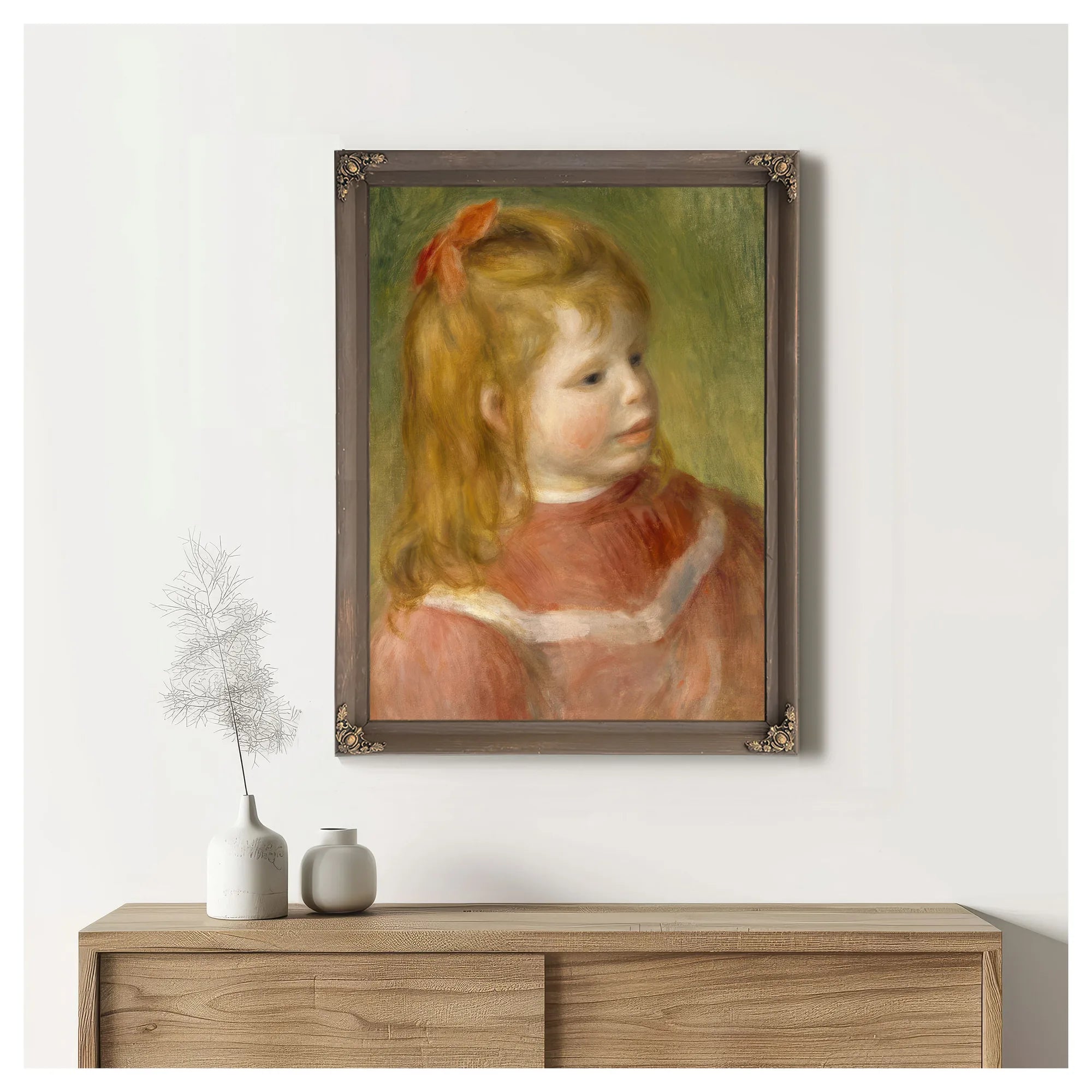 Portrait Of Jean By Pierre Auguste Renoir Fine Art Print