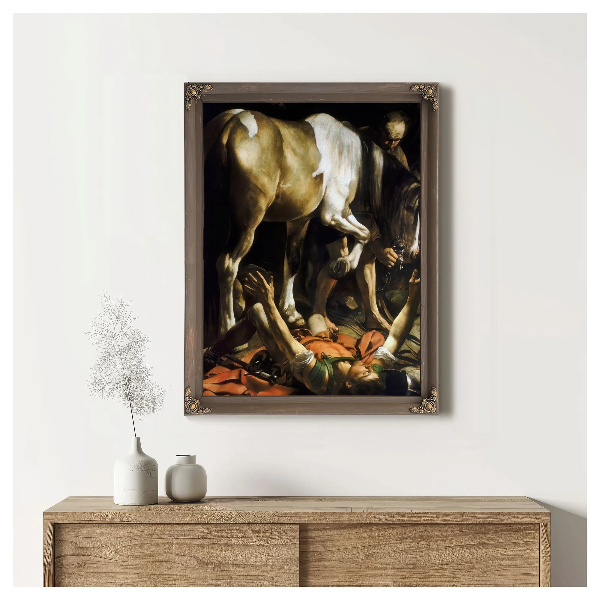 Conversion On The Way To Damascus By Caravaggio Fine Art Print