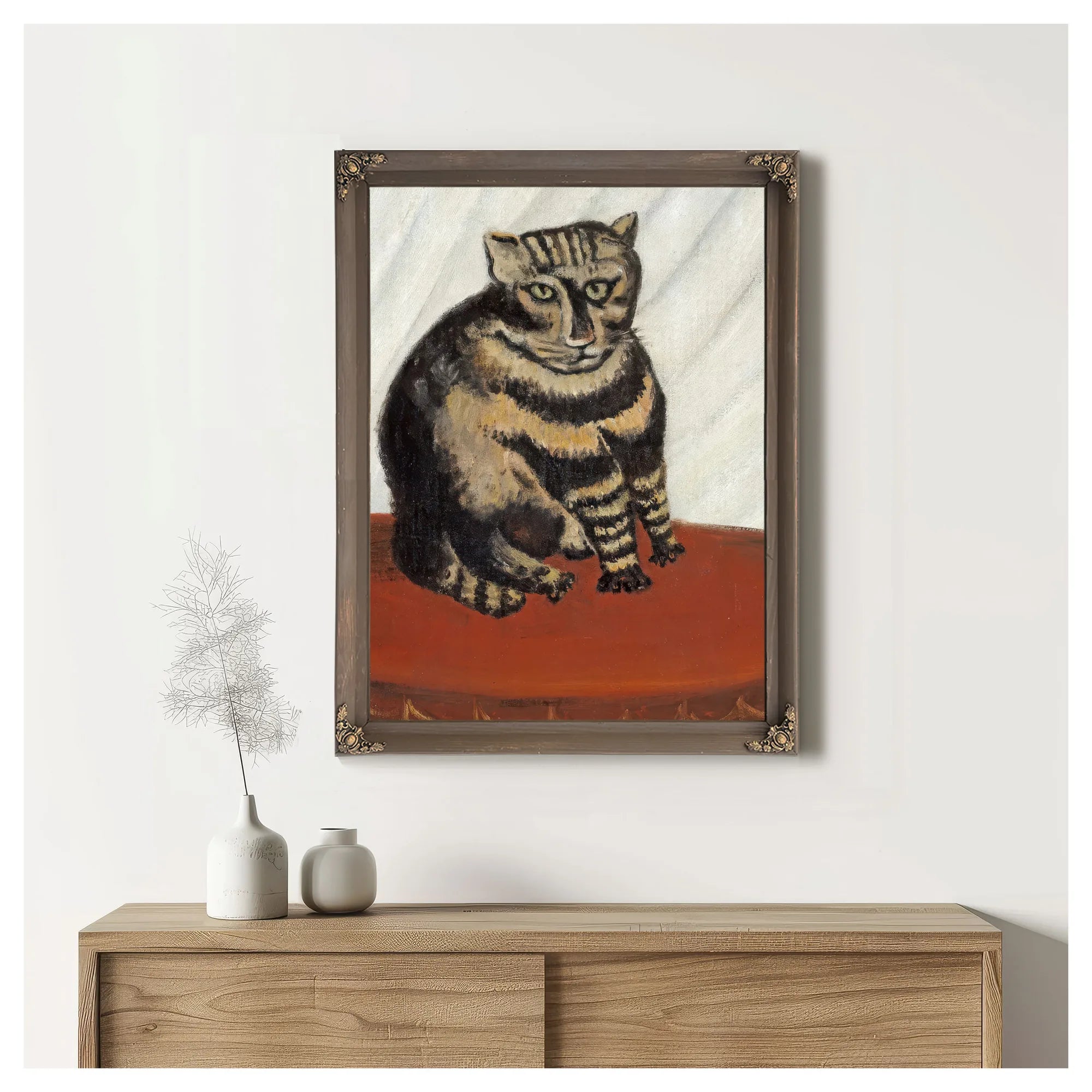The Tabby By Henri Julien Felix Rousseau Fine Art Print