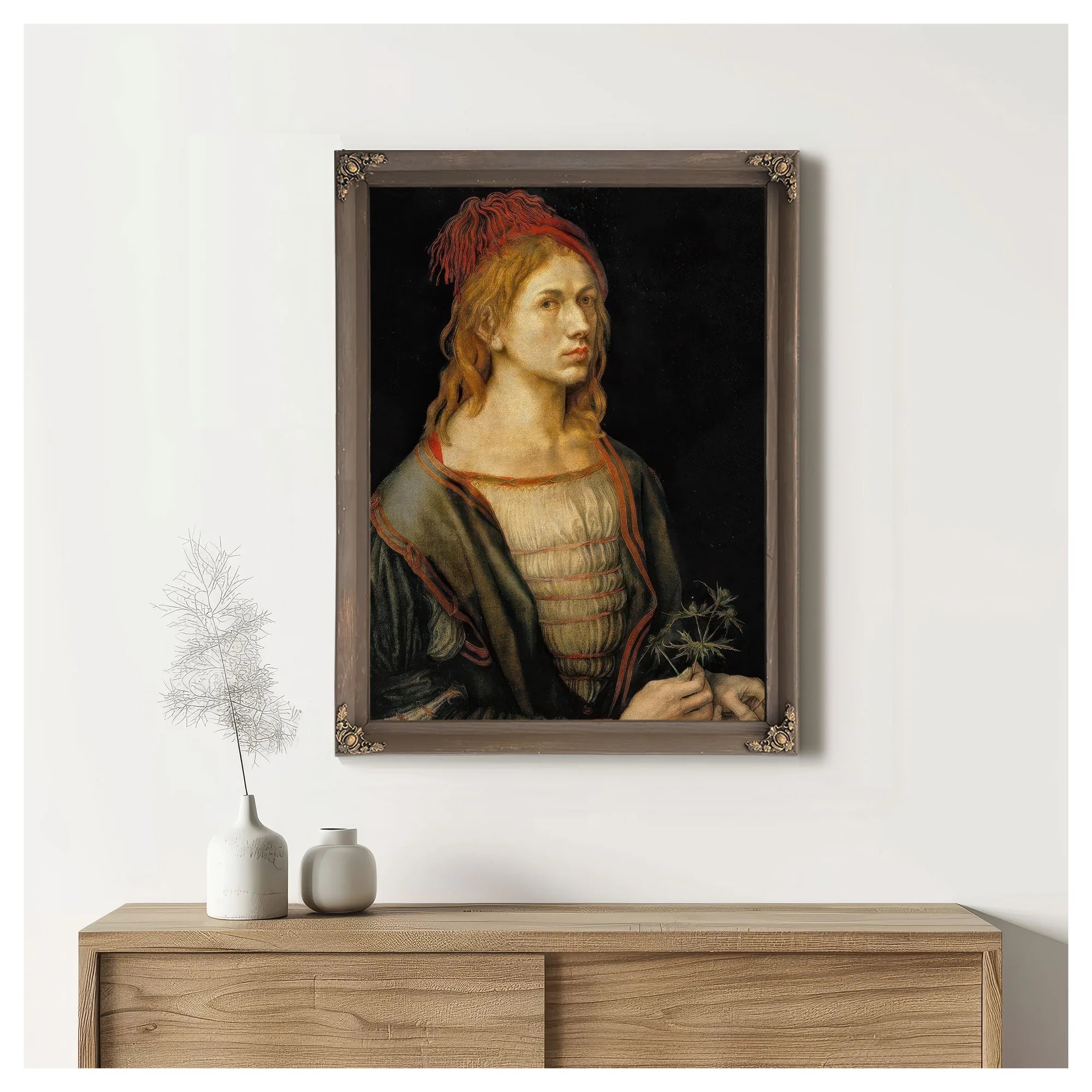 Self Portrait At Age 22 1493 By Albrecht Durer Fine Art Print