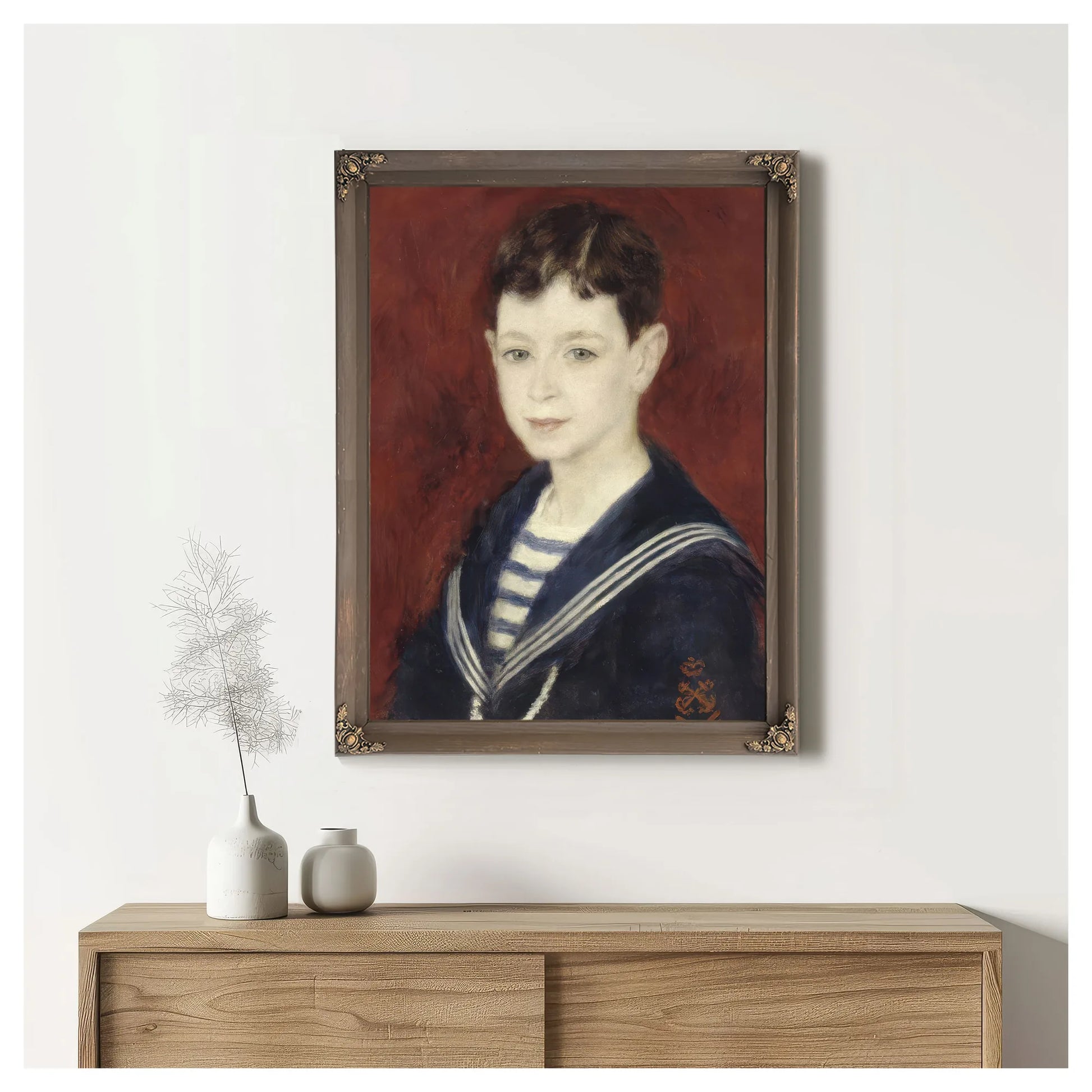 Fernand Halphen As A Boy By Pierre Auguste Renoir Fine Art Print
