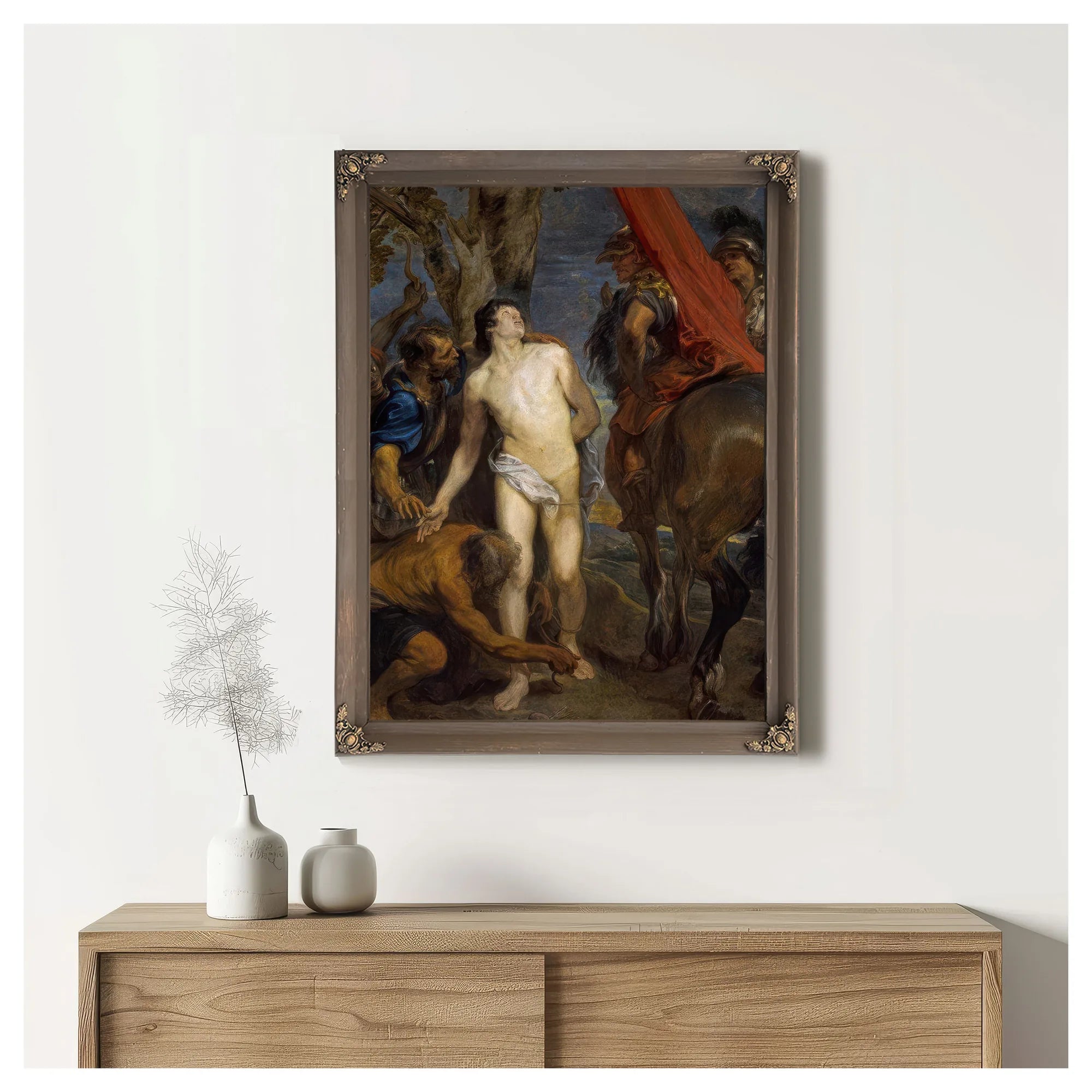 Saint Sebastian Bound For Martyrdom By Anthony Van Dyck Fine Art Print