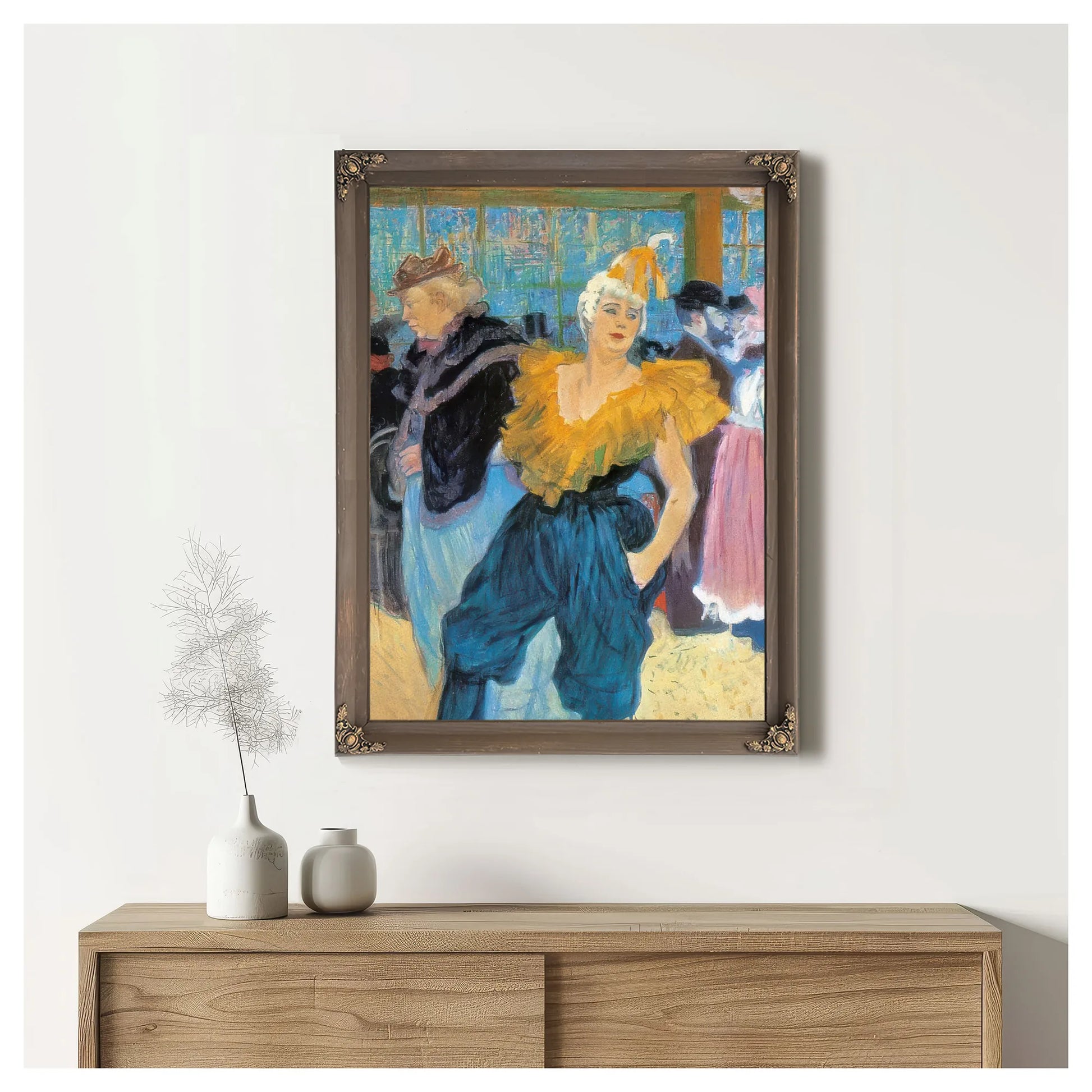 The Clownesse Cha U Kao At The Moulin By Amedeo Modigliani Fine Art Print