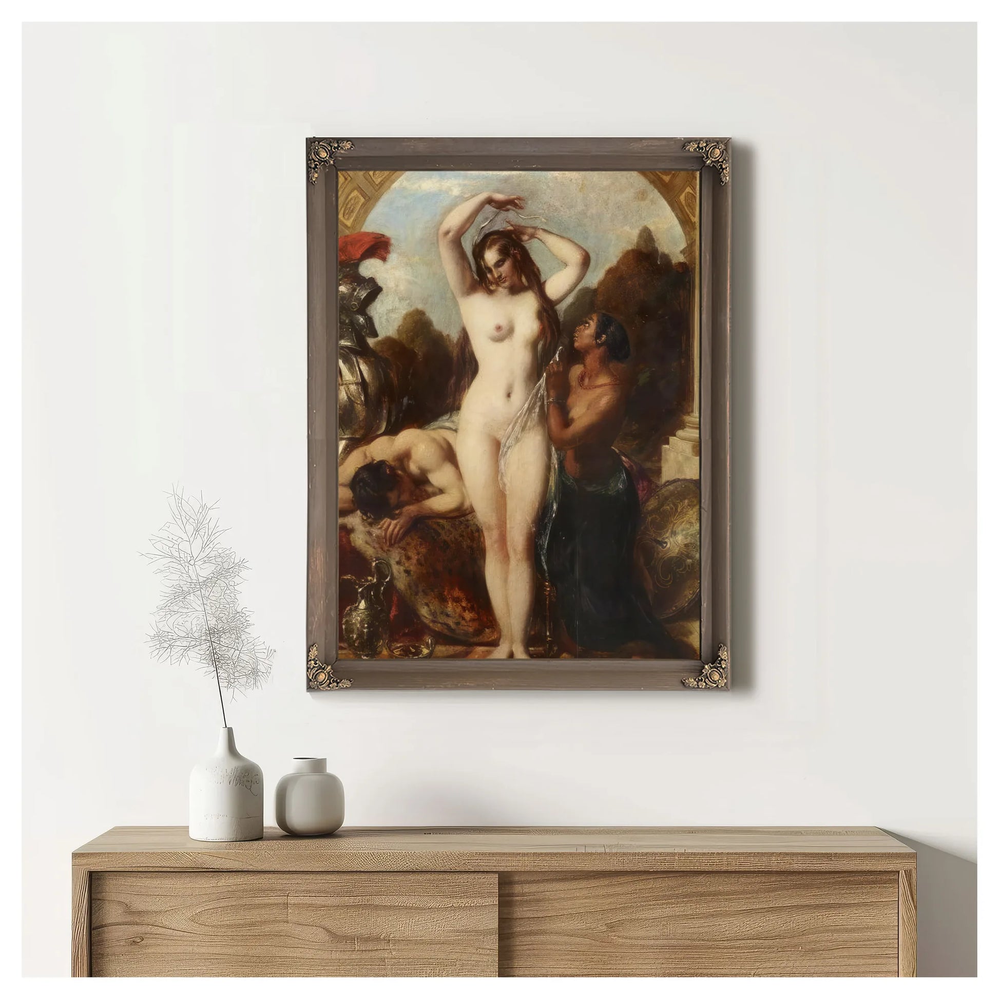 Mars, Venus And An Attendant By William Etty Fine Art Print