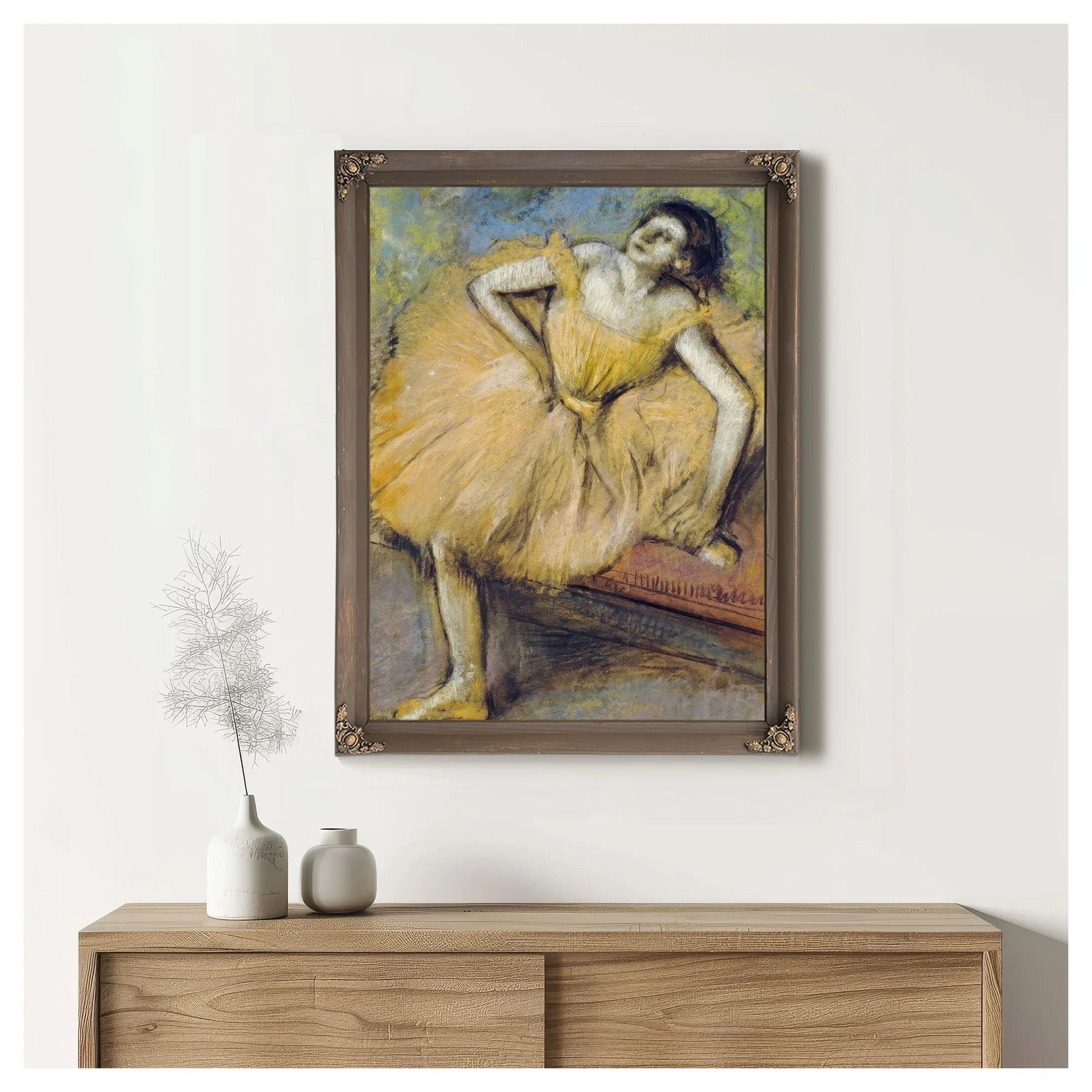 Danseuse Assise By Edgar Degas Fine Art Print