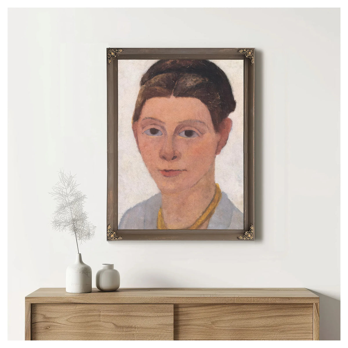 Self Portrait With Amber Necklace By Paula Modersohn Becker