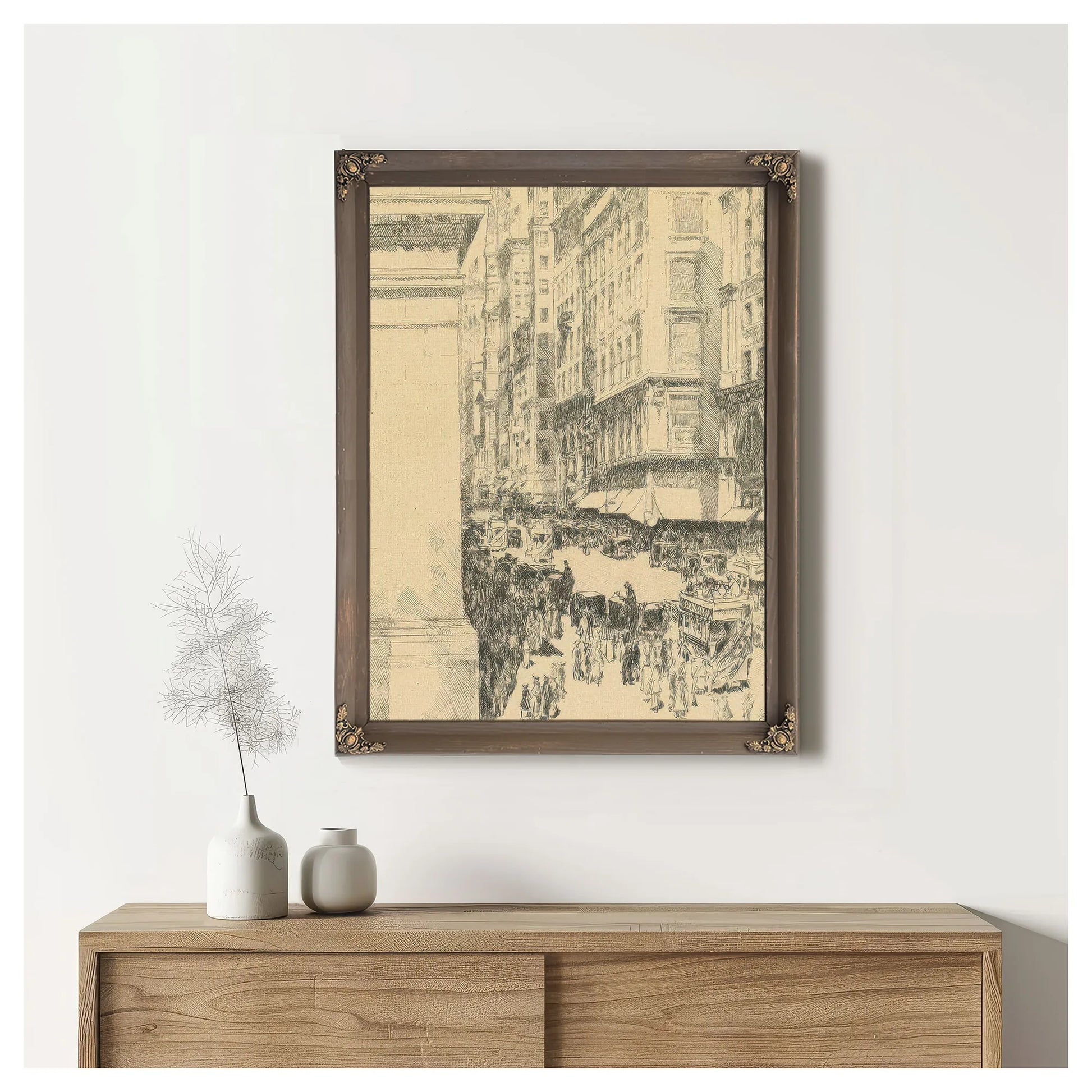 Fifth Avenue, Noon (Clayton & Cortissoz 77) By Childe Hassam Fine Art Print