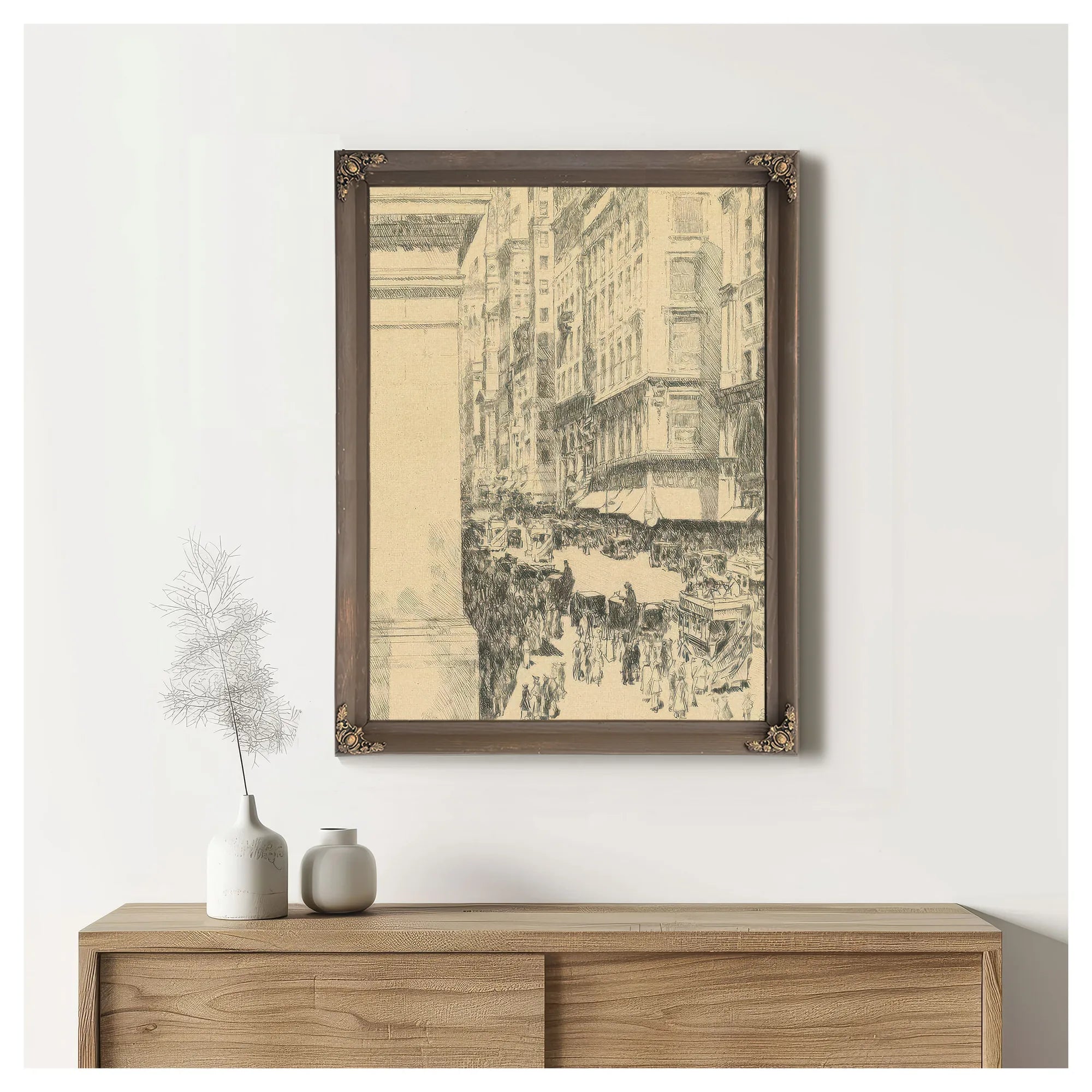 Fifth Avenue, Noon (Clayton & Cortissoz 77) By Childe Hassam Fine Art Print
