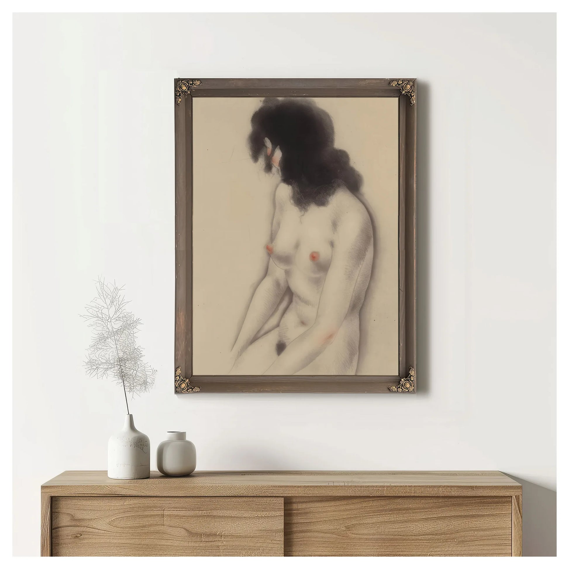 La Vie Des Seins Circa 1945 By Louis Icart Fine Art Print
