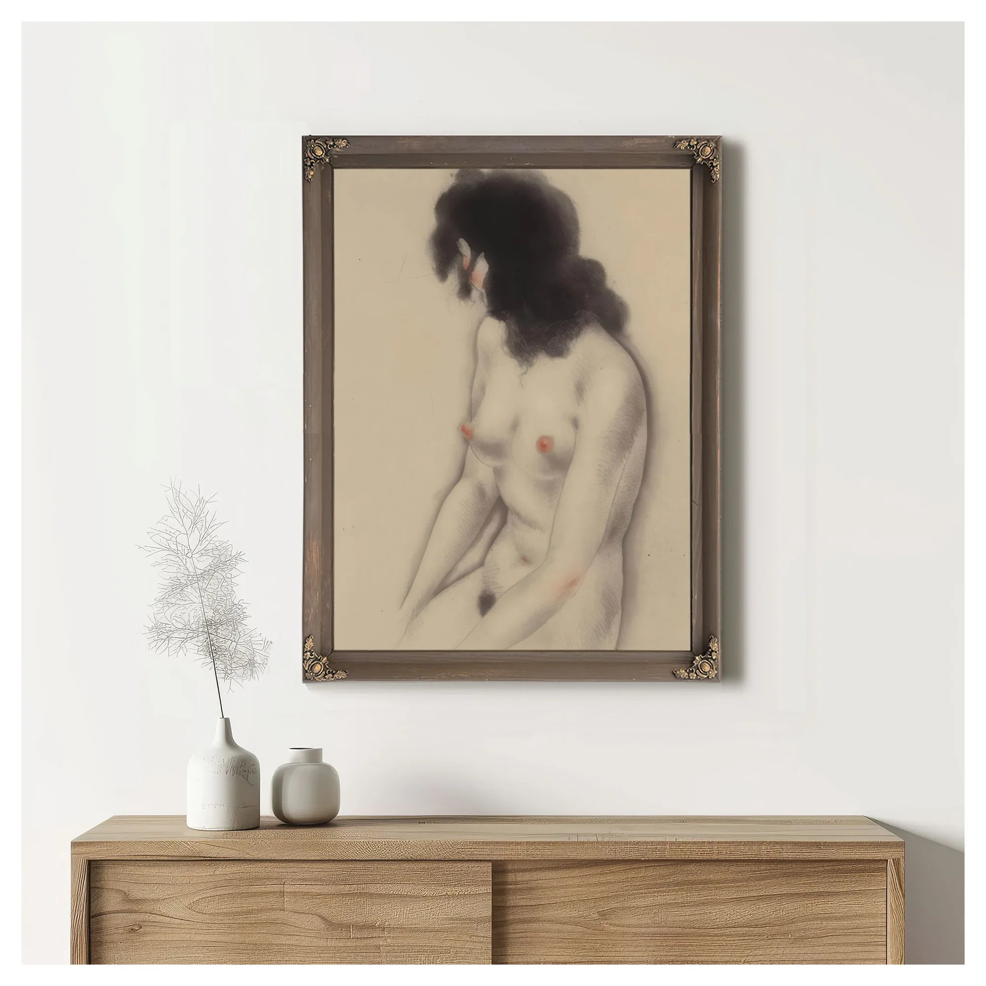 La Vie Des Seins Circa 1945 By Louis Icart Fine Art Print