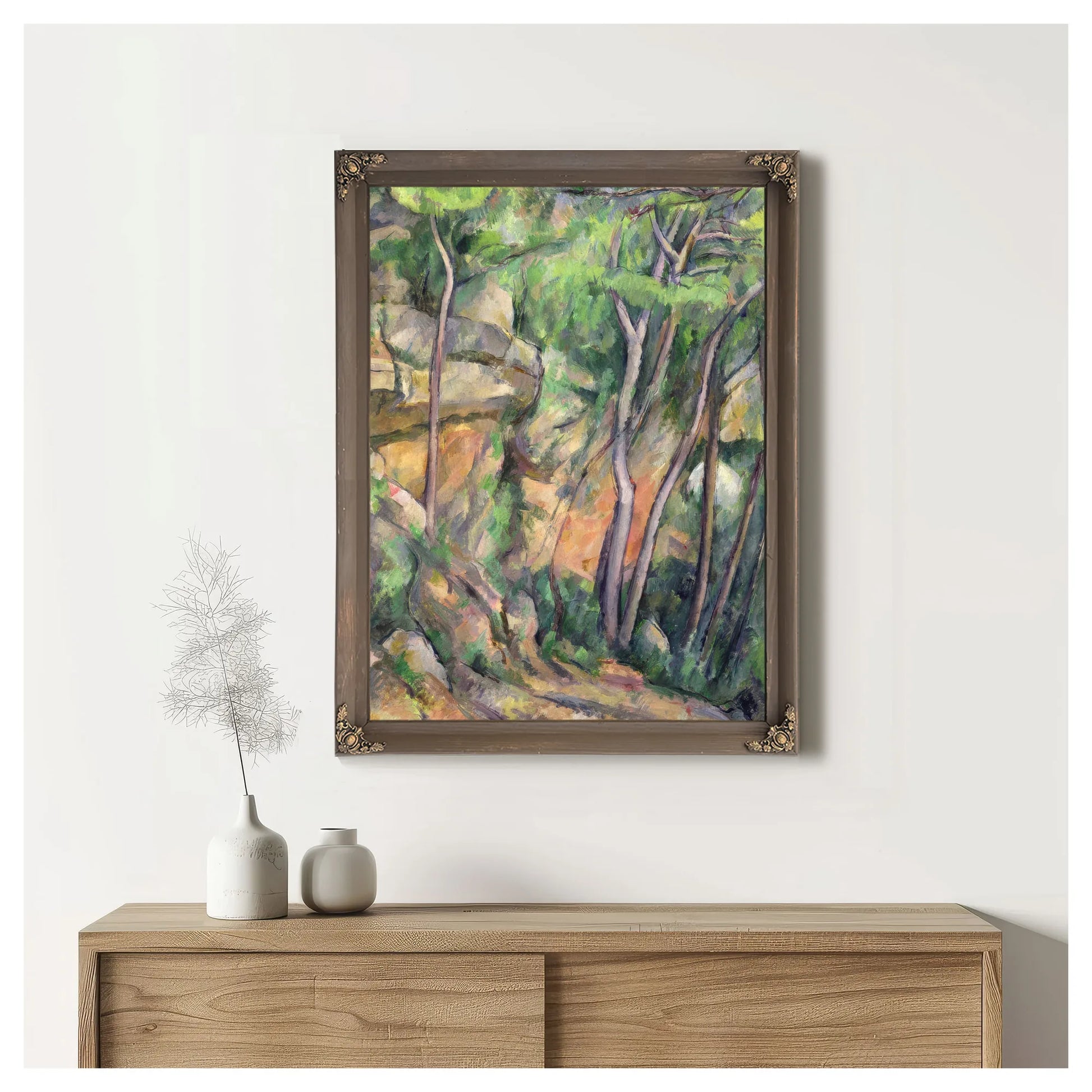 In The Park Of Chateau Noir By Paul Cezanne Fine Art Print