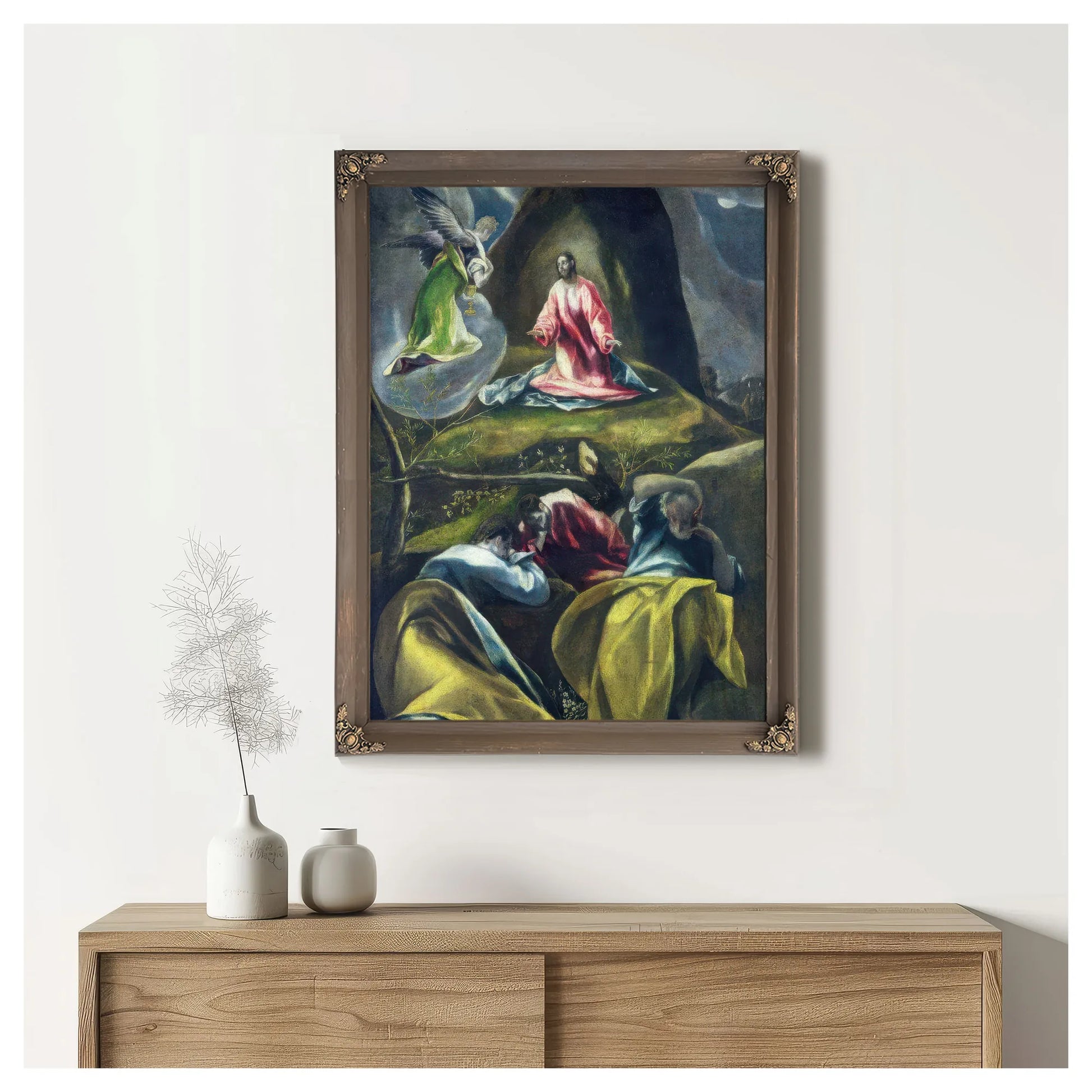 Christ In The Garden Of Olives (Oil On Canvas) By El Greco Fine Art Print