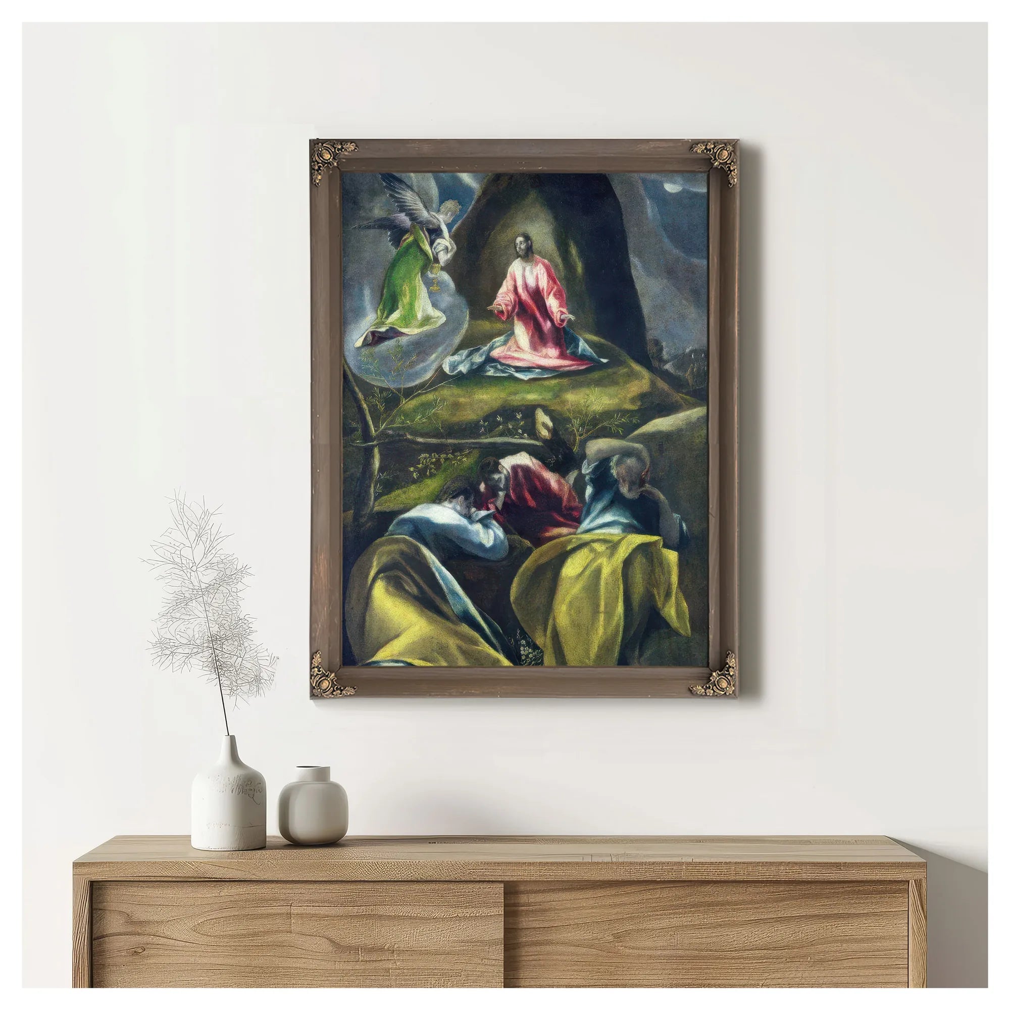 Christ In The Garden Of Olives (Oil On Canvas) By El Greco Fine Art Print