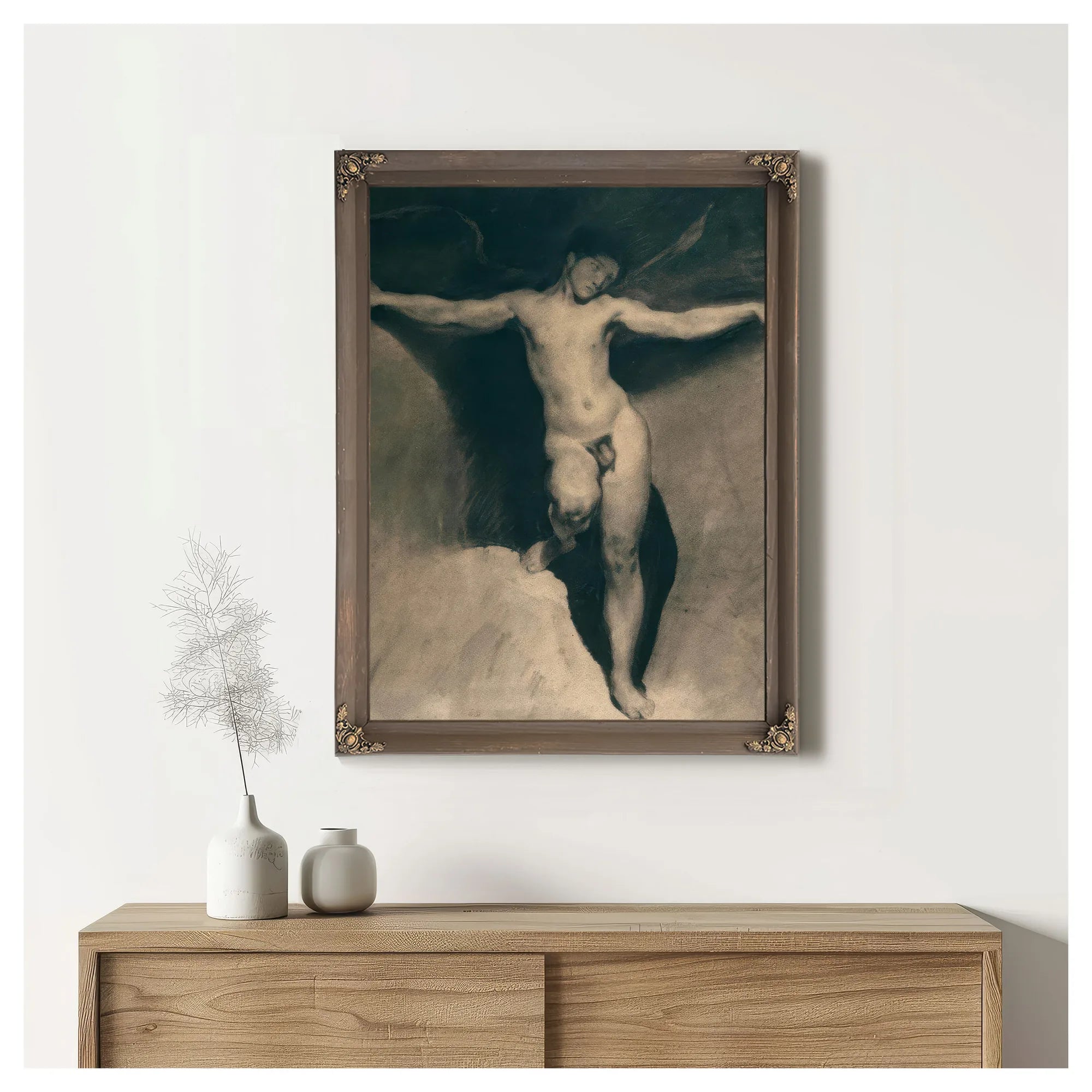 Allegorical Figure Of Envy By Eugene Delacroix Fine Art Print