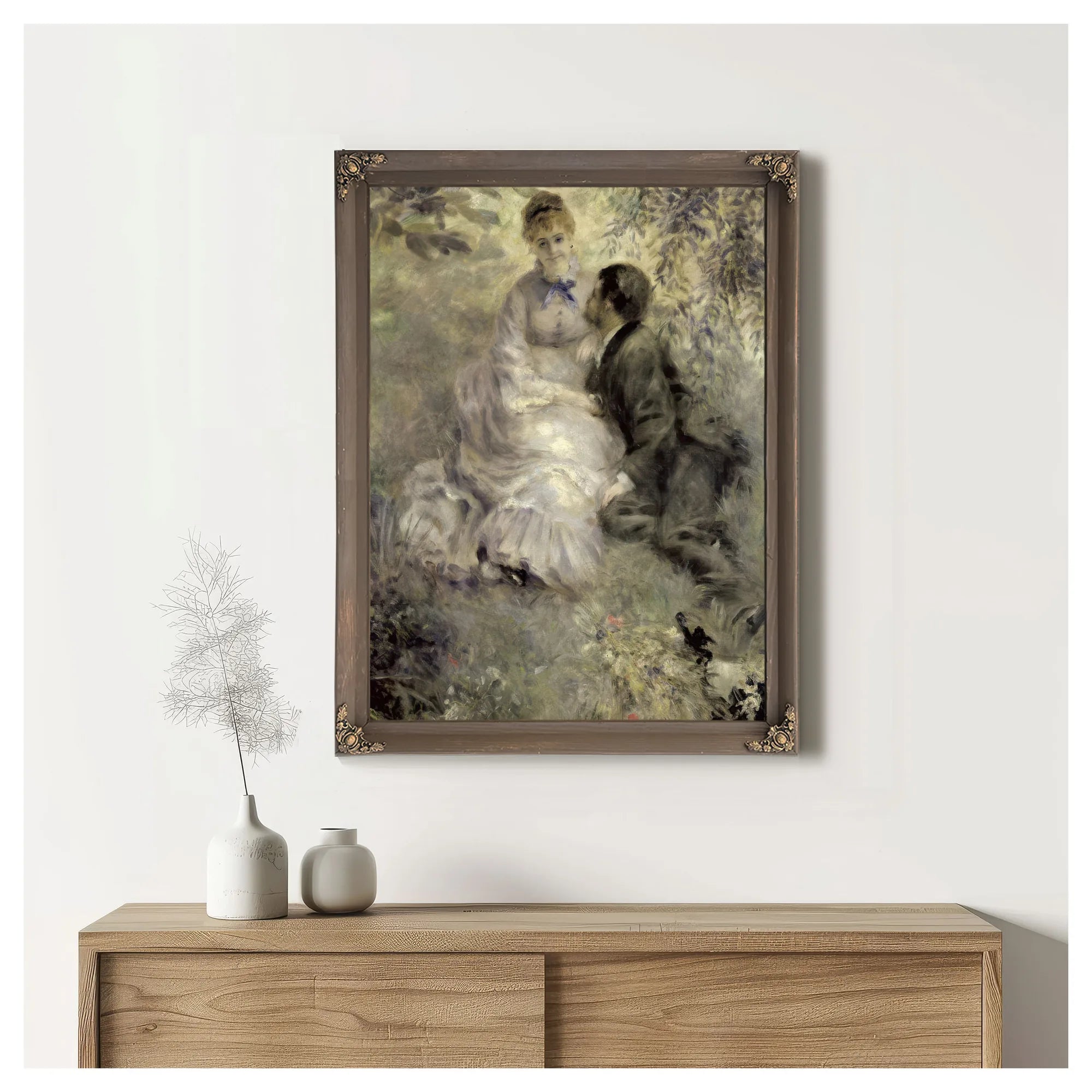 The Lovers By Pierre Auguste Renoir Fine Art Print