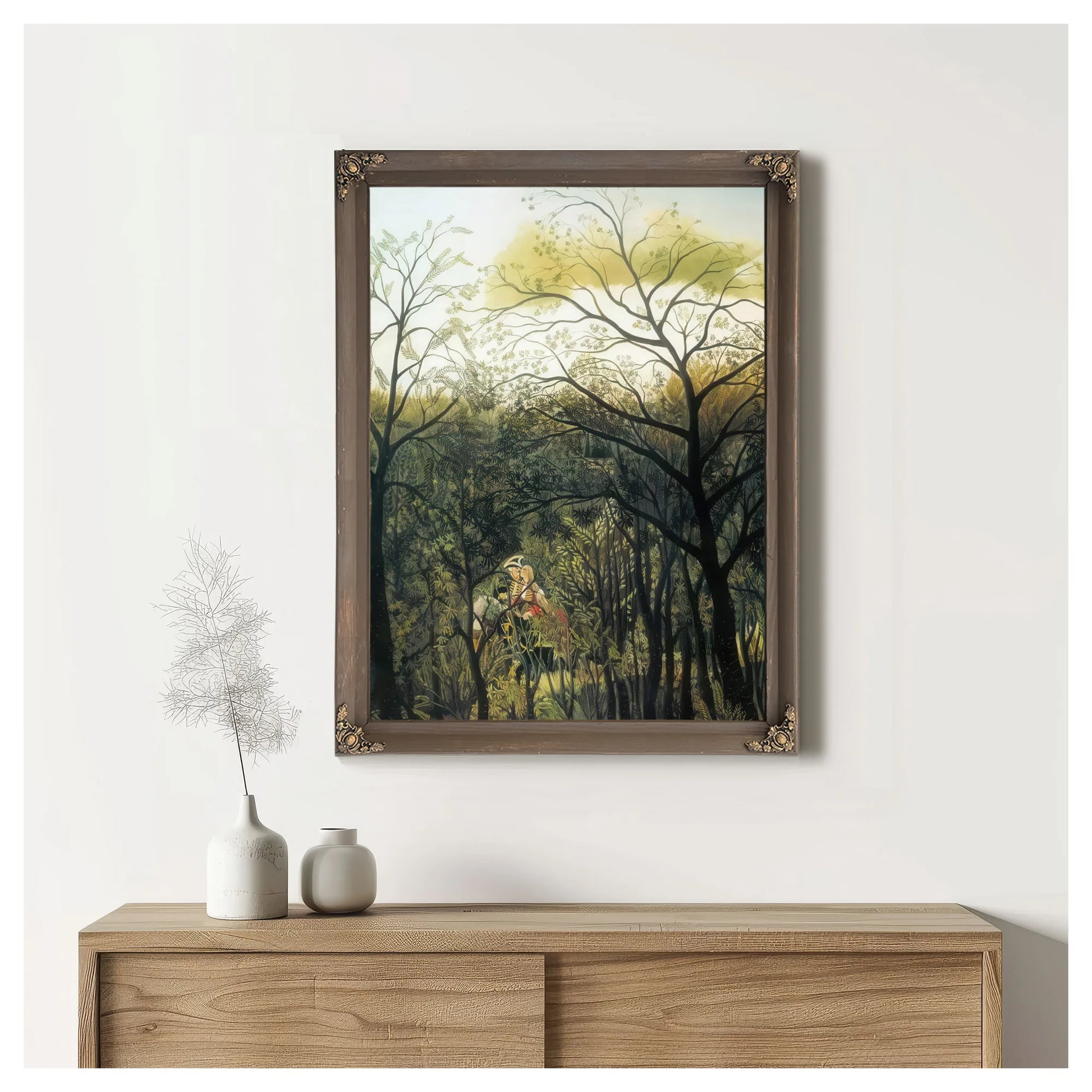 Rendezvous In The Forest 1889 By Henri Rousseau Fine Art Print