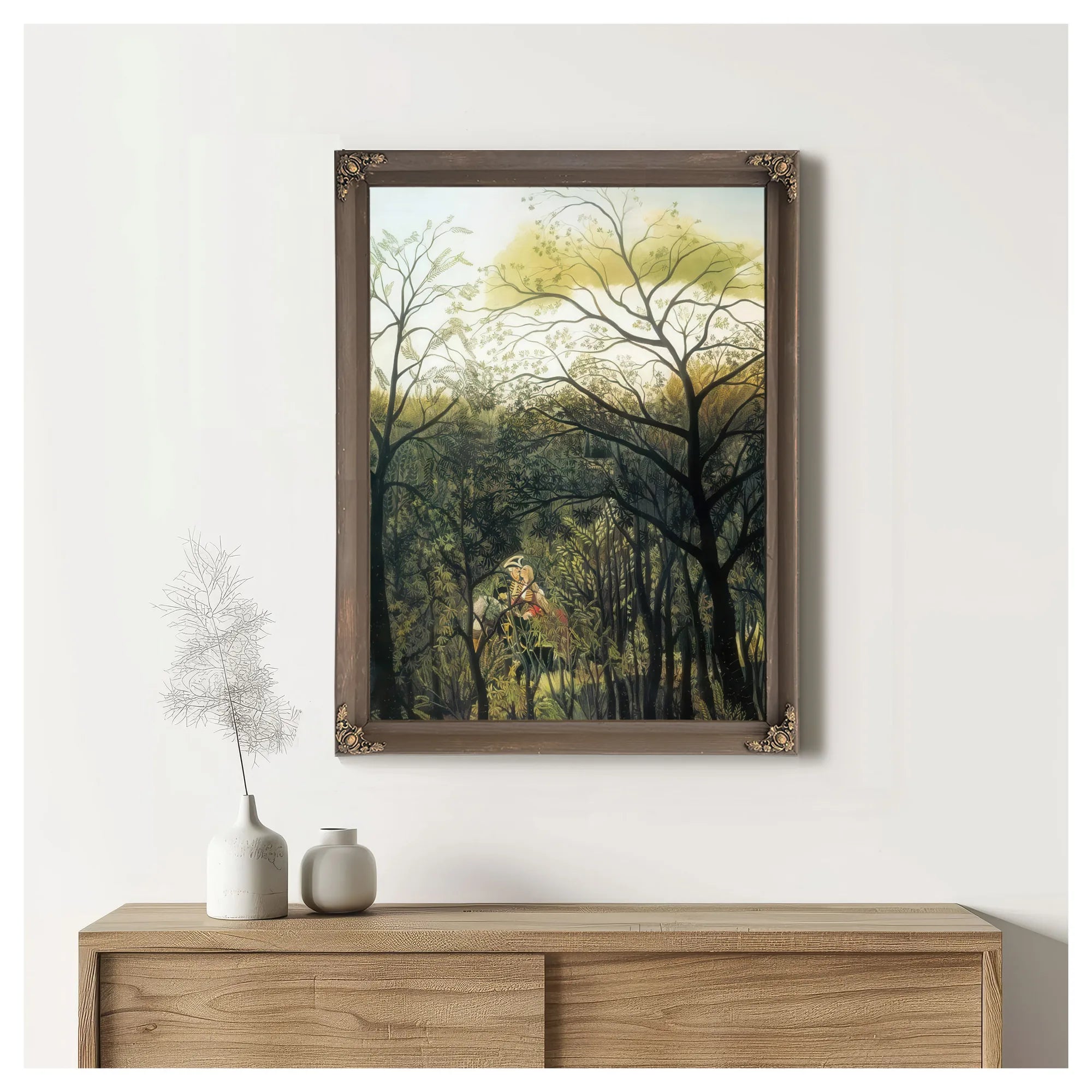 Rendezvous In The Forest 1889 By Henri Rousseau Fine Art Print