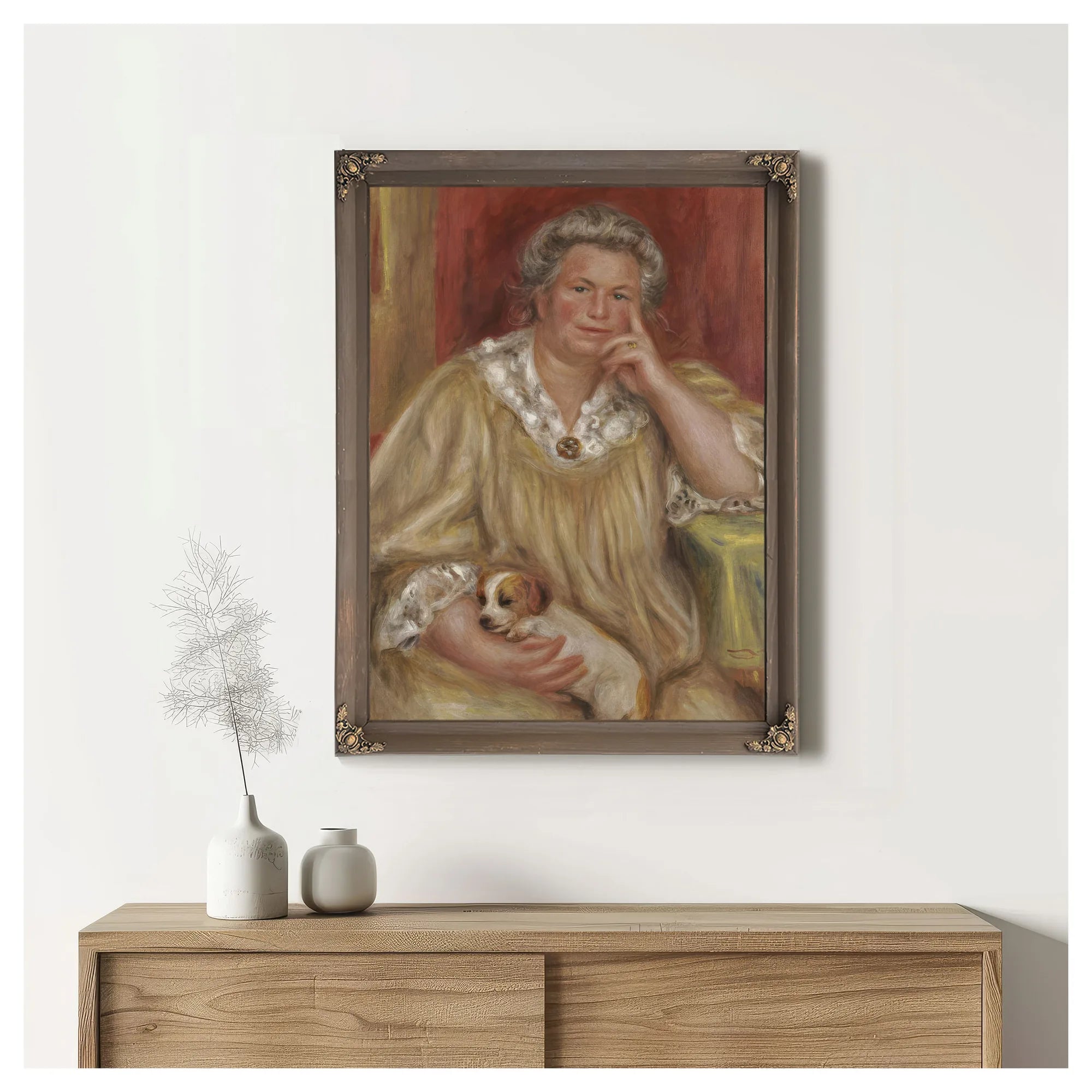 Madame Renoir By Pierre Auguste Renoir Fine Art Print