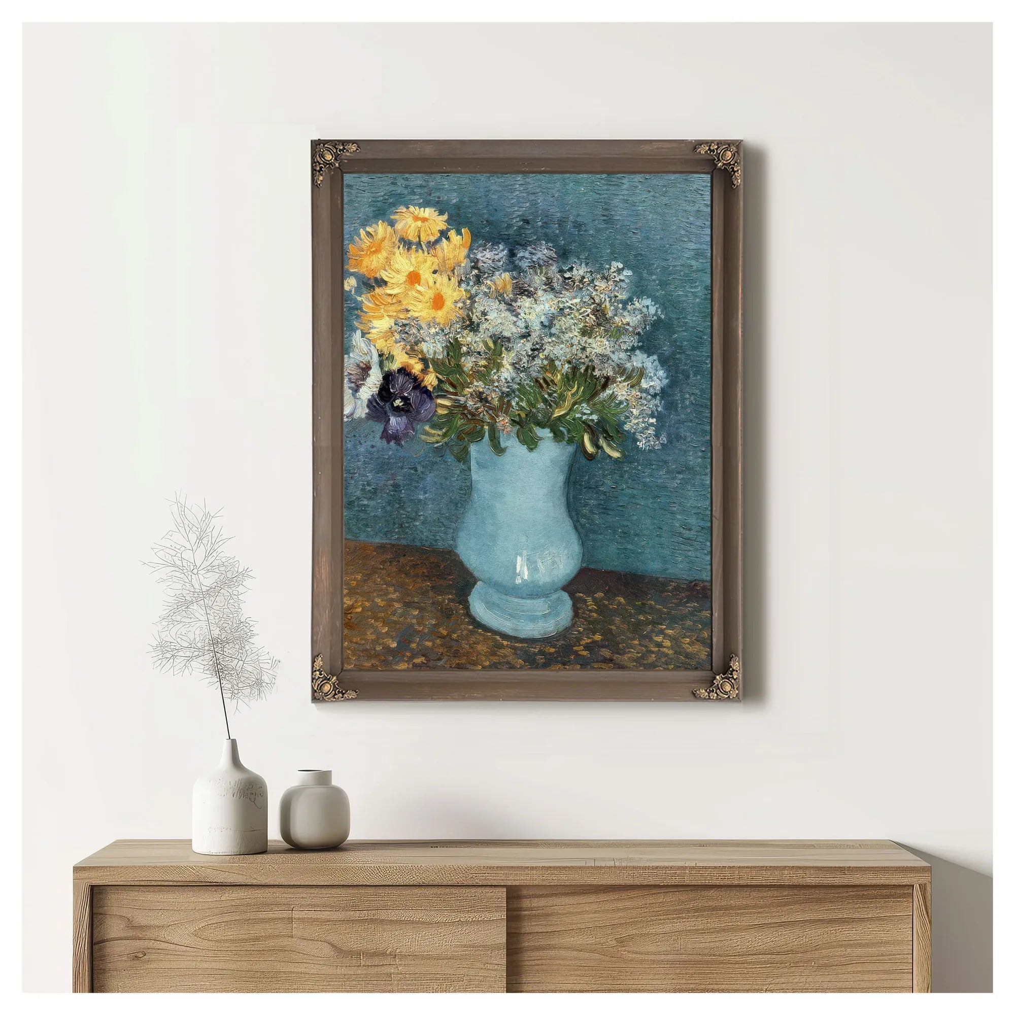 Vase Of Flowers By Vincent Van Gogh Fine Art Print