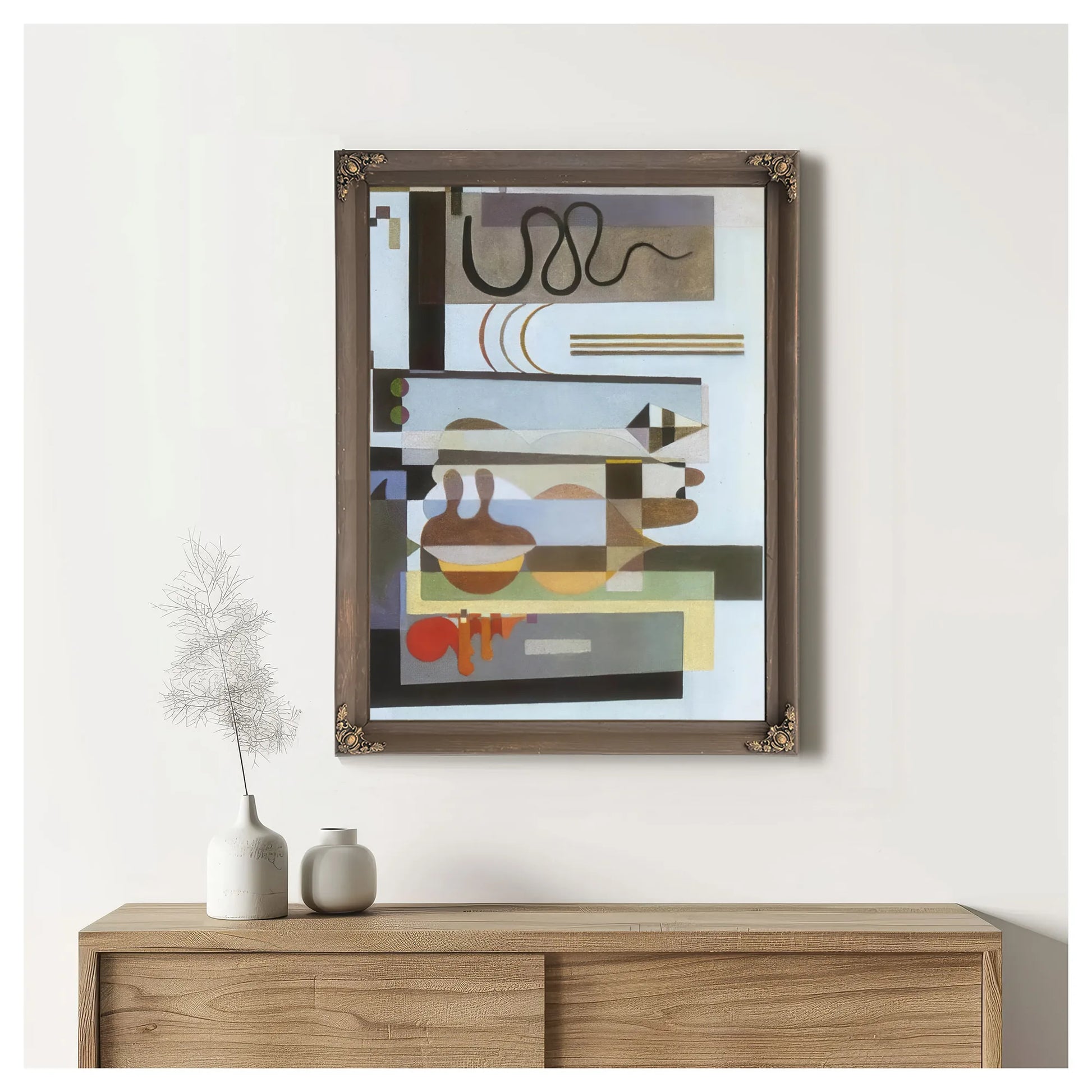 Two Green Points 1935 By Wassily Kandinsky Fine Art Print