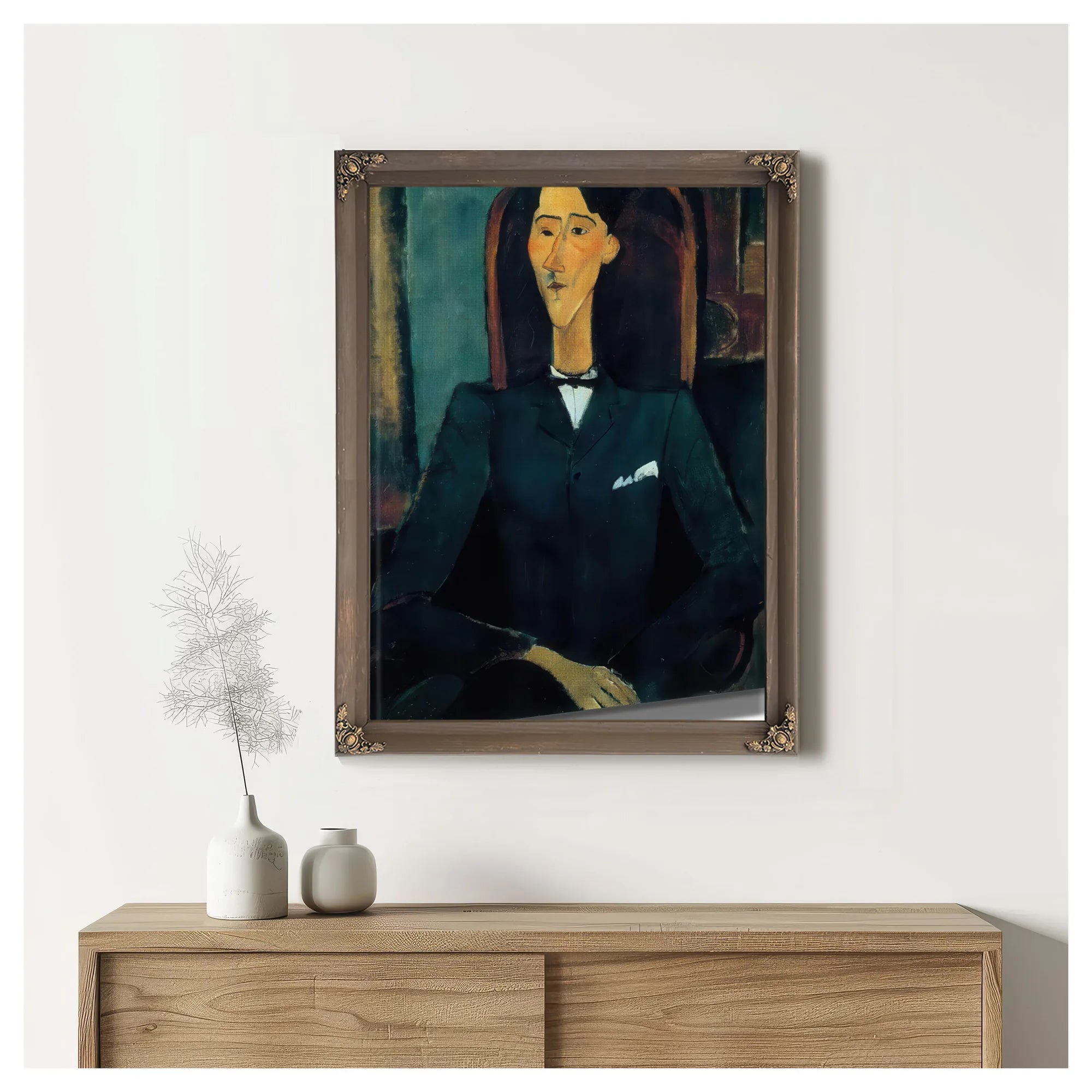 Portrait Of Jean Cocteau 1916 By Amedeo Modigliani Fine Art Print