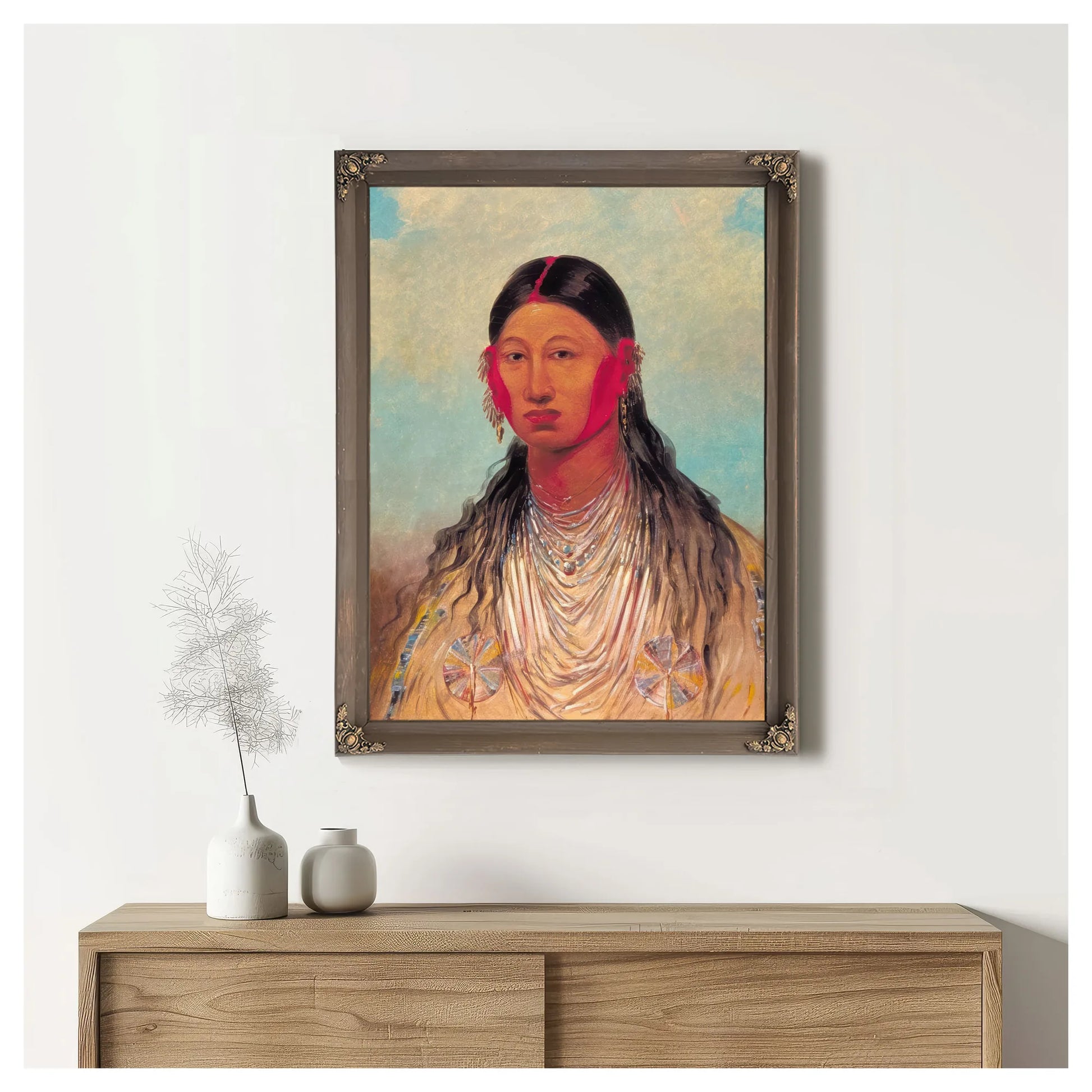 Koon Za Ya Me, Female War Eagle By George Catlin Fine Art Print