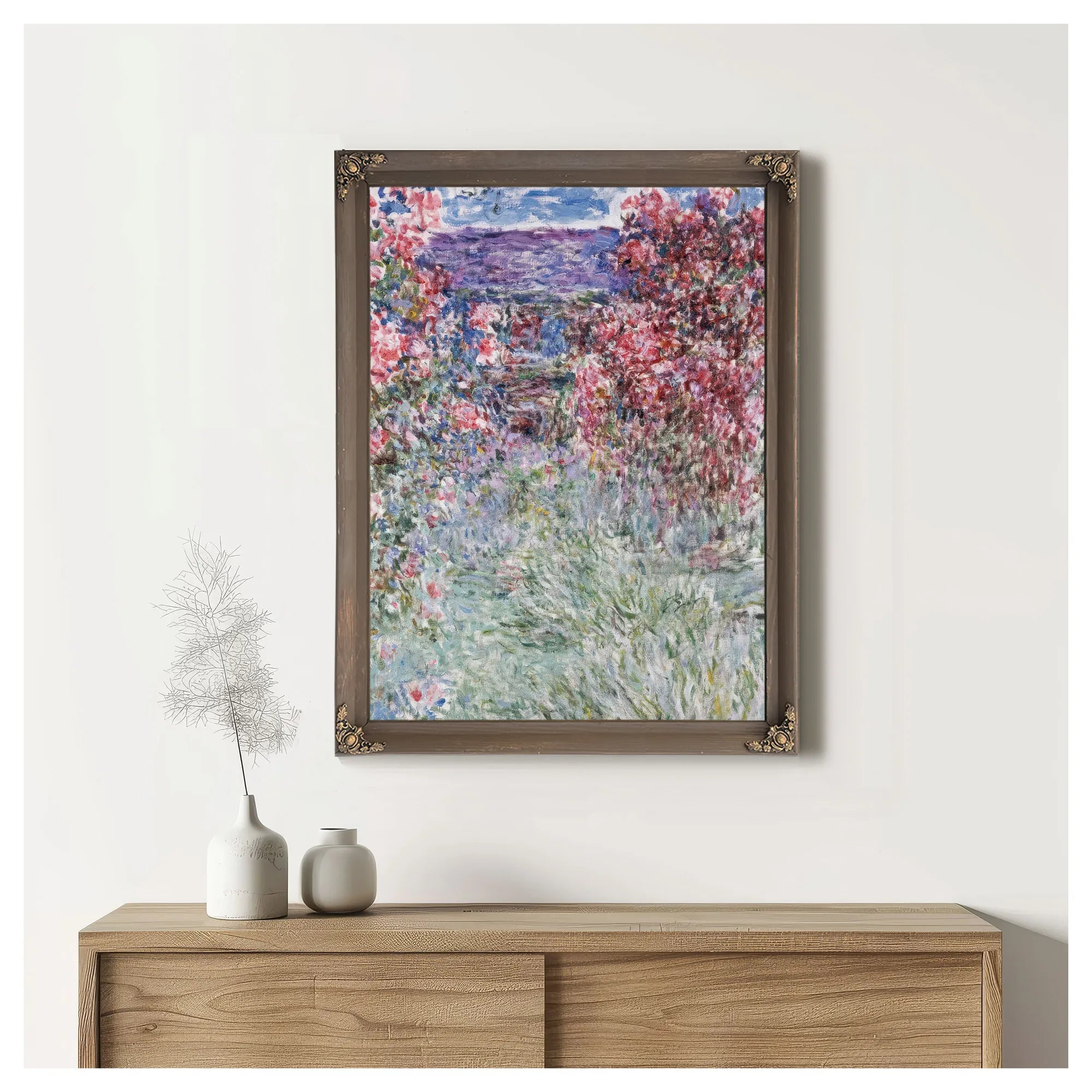 The House In The Roses By Claude Monet Fine Art Print
