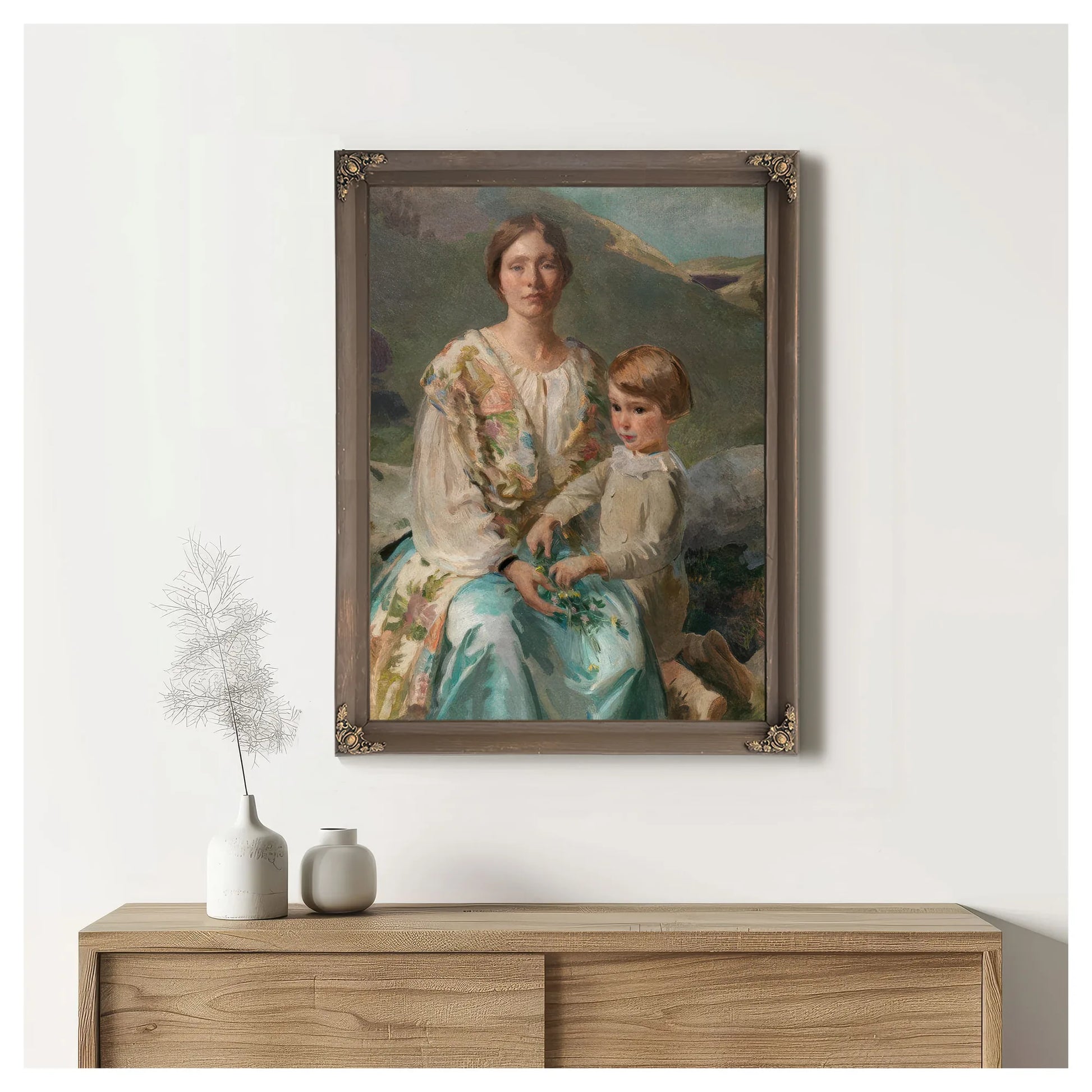 Mrs James Blathwaite Drinker And Her Son 1922 By Cecilia Beaux Fine Art Print