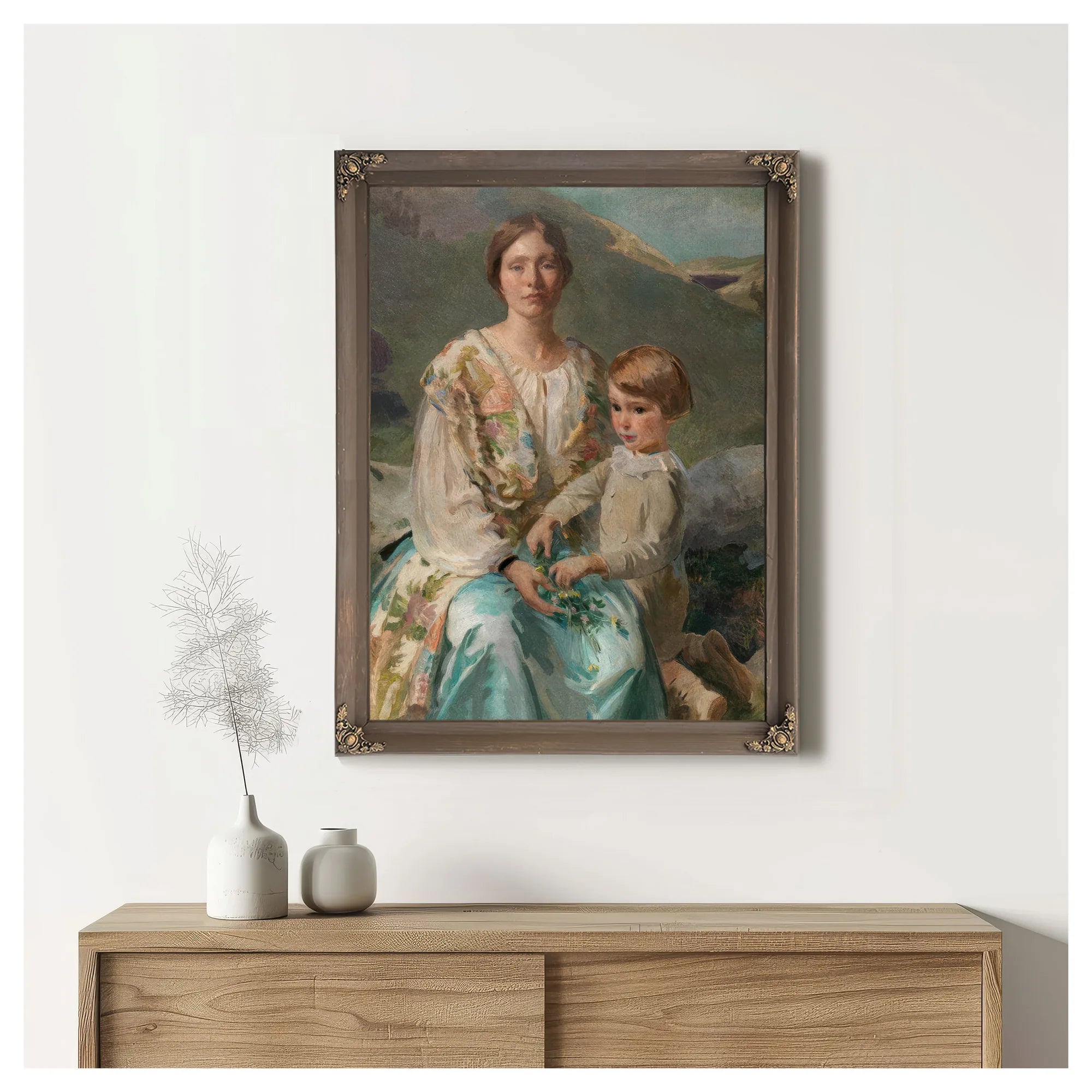 Mrs James Blathwaite Drinker And Her Son 1922 By Cecilia Beaux Fine Art Print
