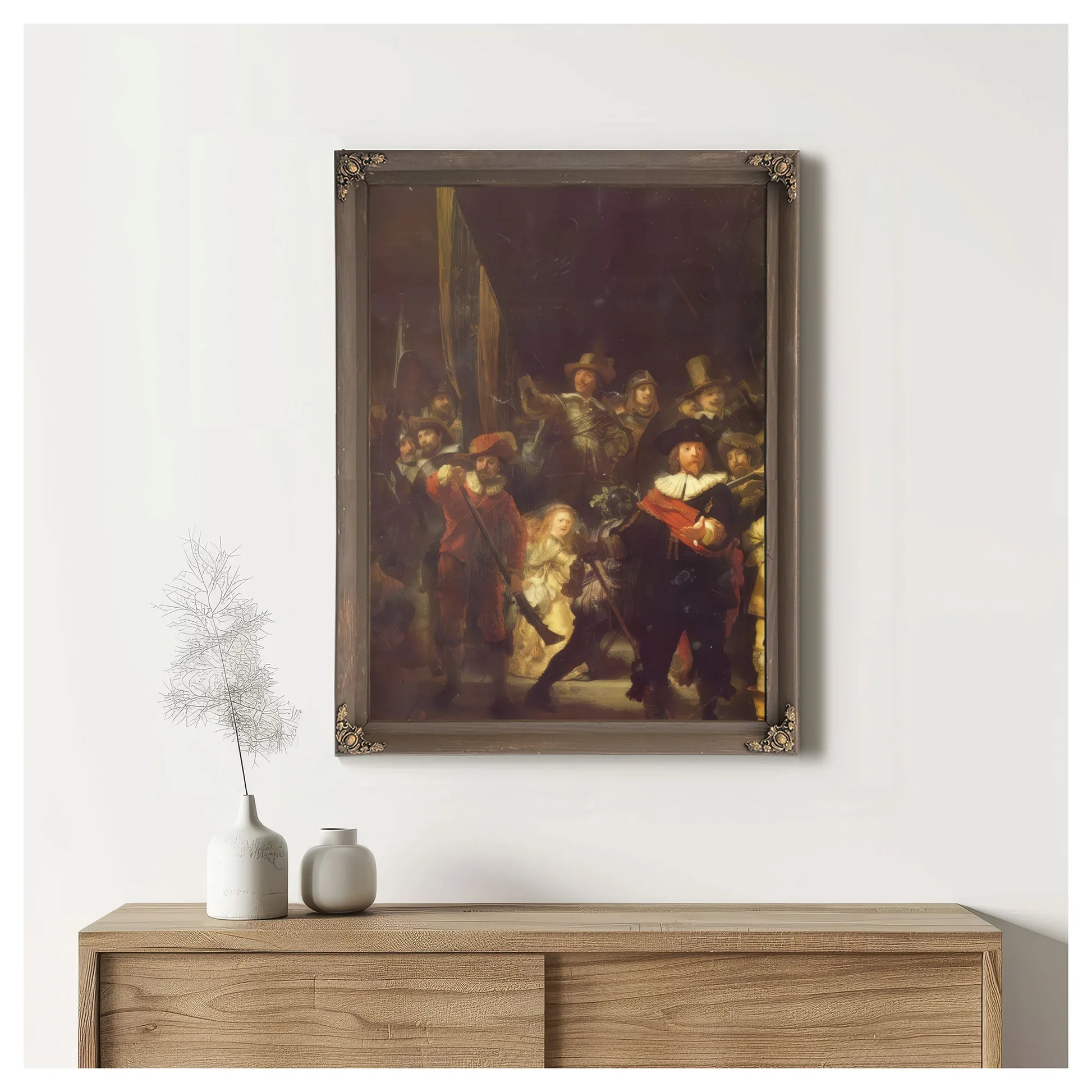 The Militia Company Of Captain Frans Banning Cocq, 1642 By Rembrandt Fine Art Print