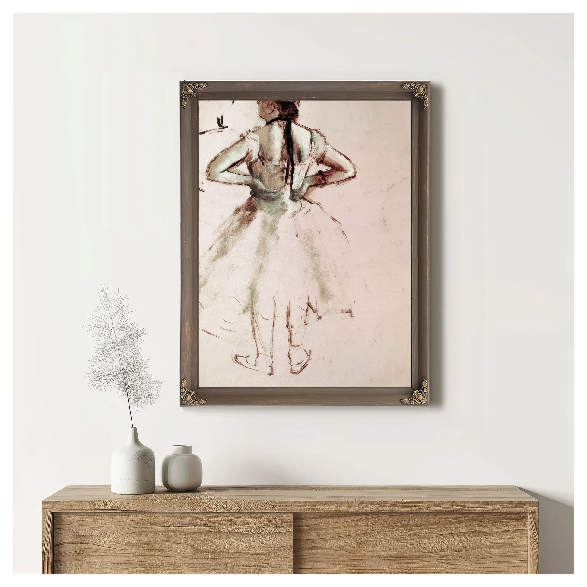 Dancer Viewed From The Back By Edgar Degas Fine Art Print