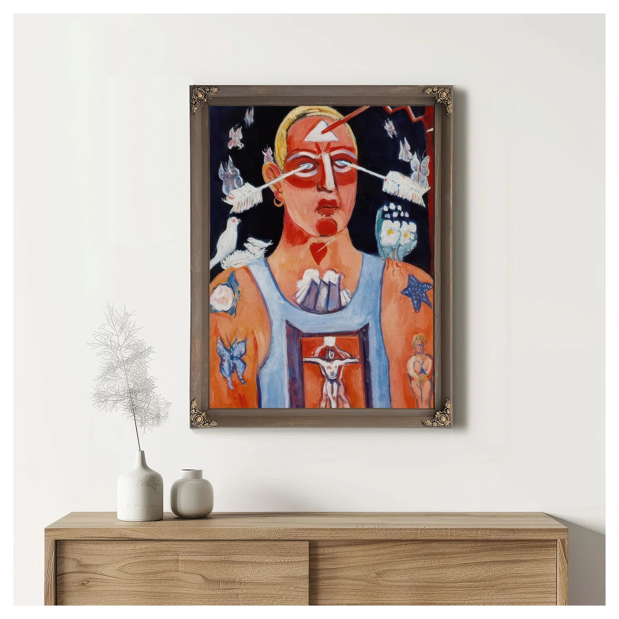 Sustained Comedy By Marsden Hartley Fine Art Print