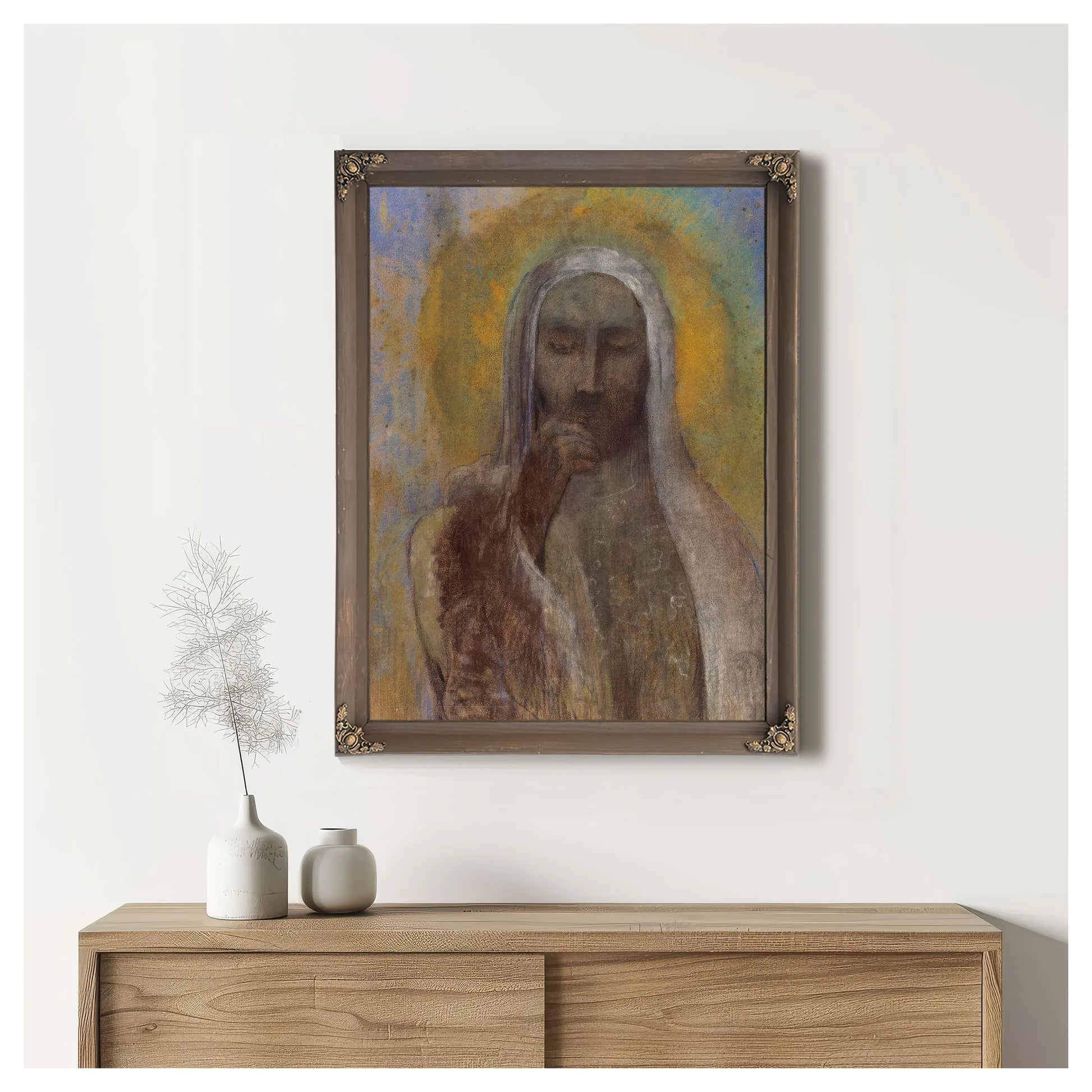 Christ In Silence 1897 By Odilon Redon Fine Art Print
